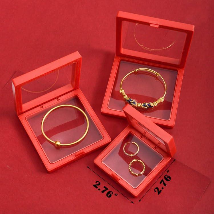 12PCS Soporte de Exhibición Flotante 3D ITUTOO - Caja Joyería