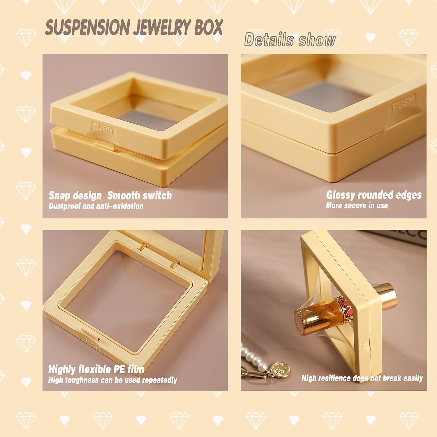 12PCS Soporte de Exhibición Flotante 3D ITUTOO - Caja Joyería