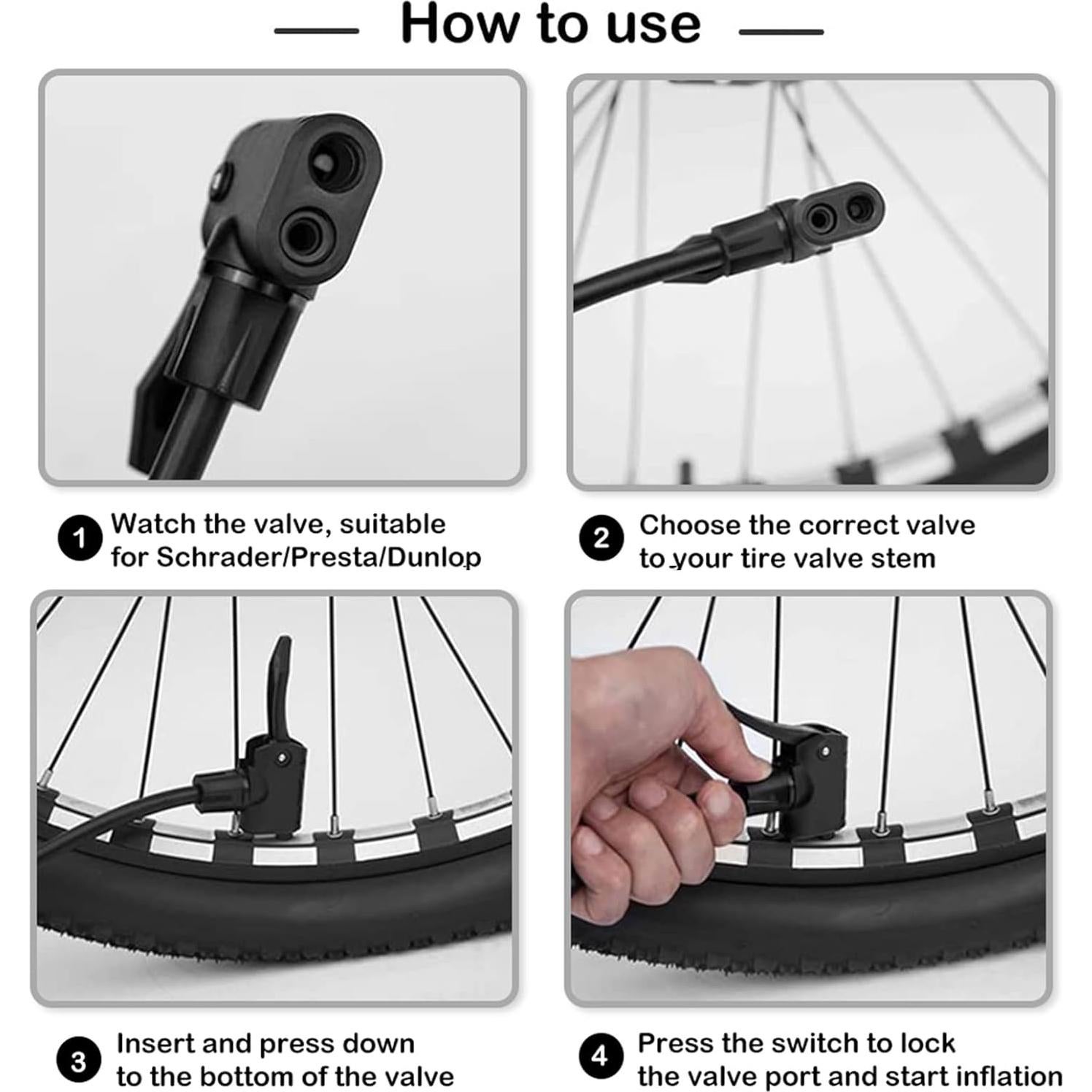Bomba de Suelo Hycline para Bicicleta - Alta Presión 150PSI