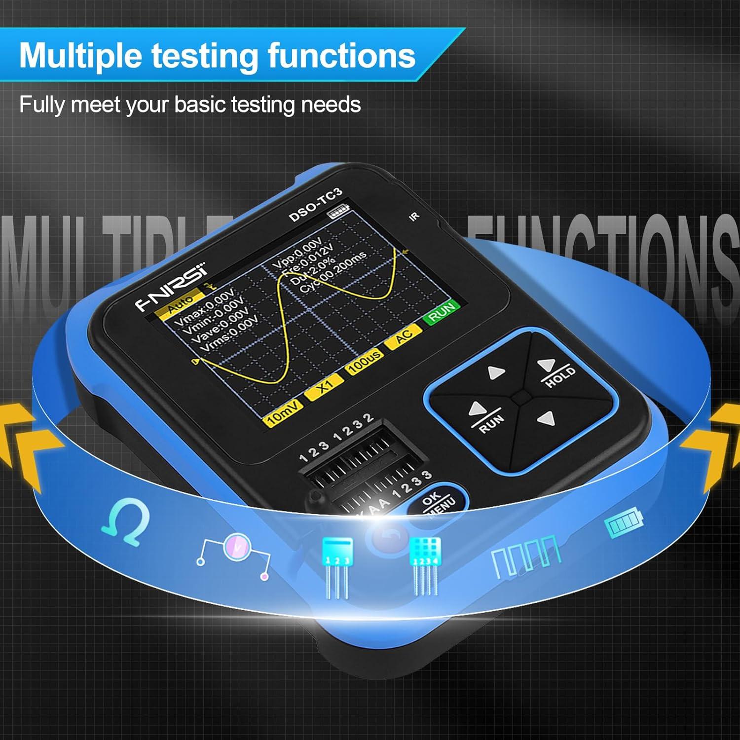 Osciloscopio DSO-TC3 Portátil 3-en-1 500kHz Generador de Señal