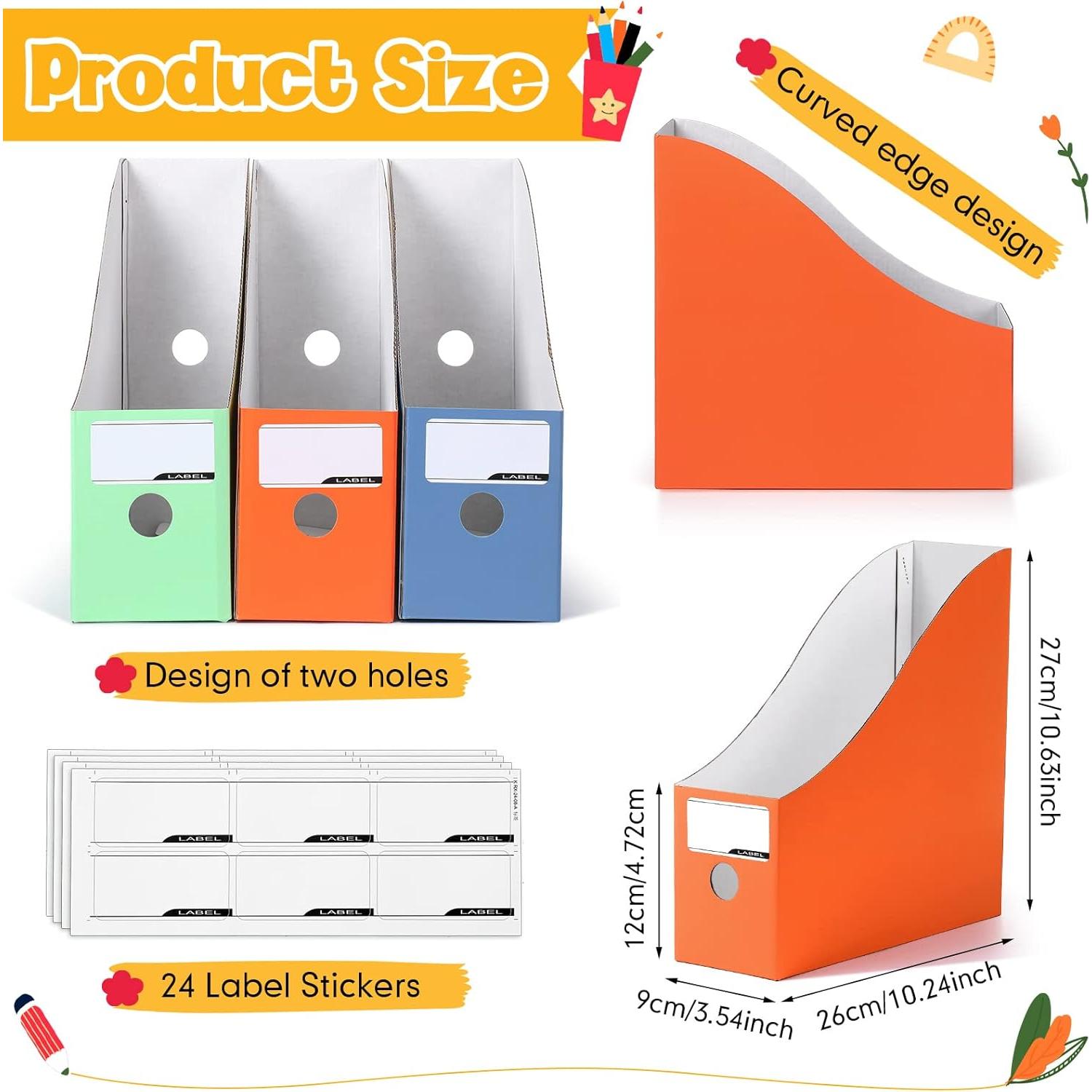 Soportes de Revistas de Cartón Colarr 12 Colores 1.21 kg