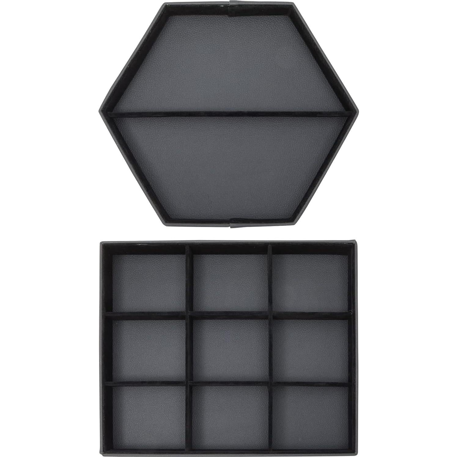 Set de 2 Bandejas de Cuero Sintético Juvale para Hombres