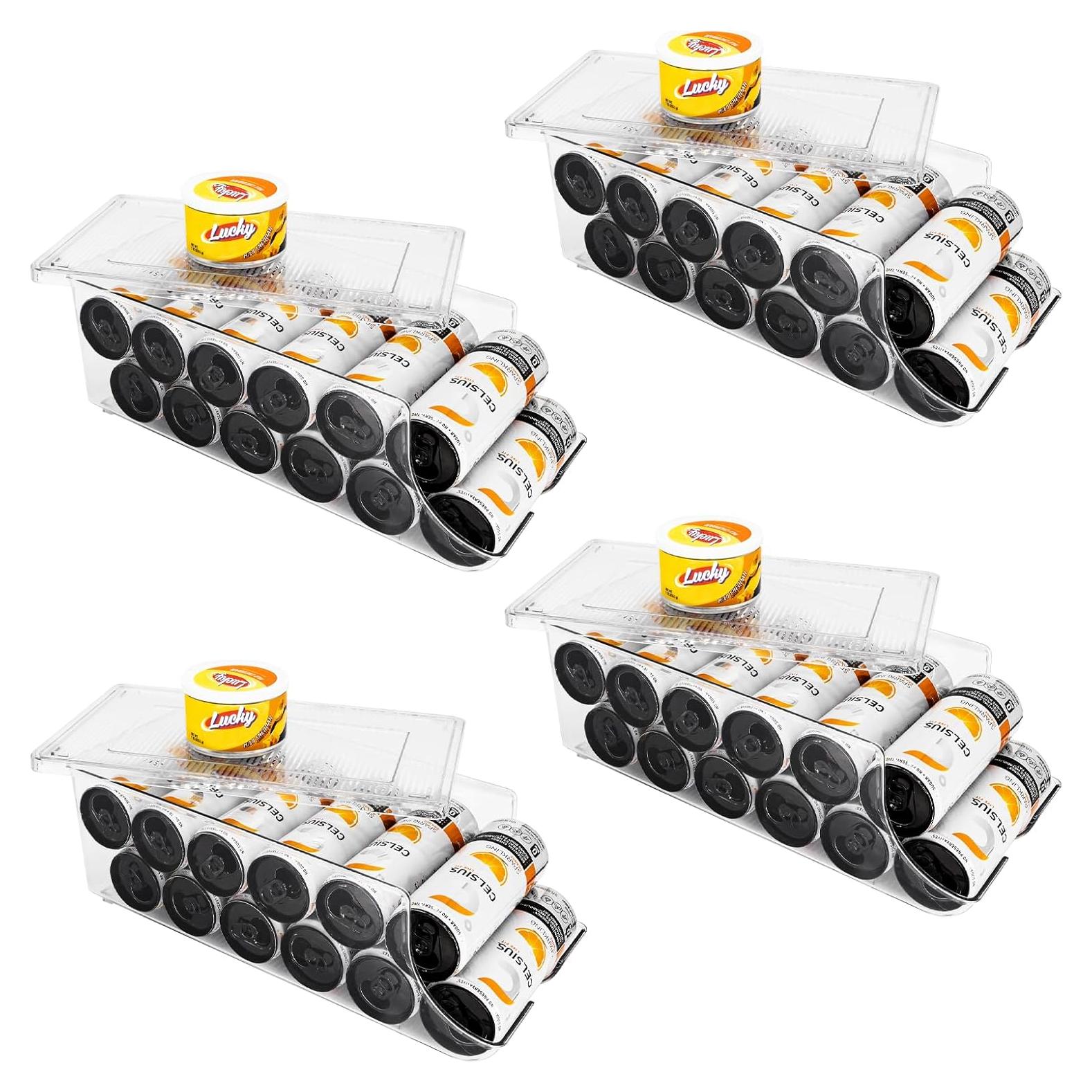 Organizador de Latas Delgadas SCAVATA - Paquete de 4 - 12 Latas