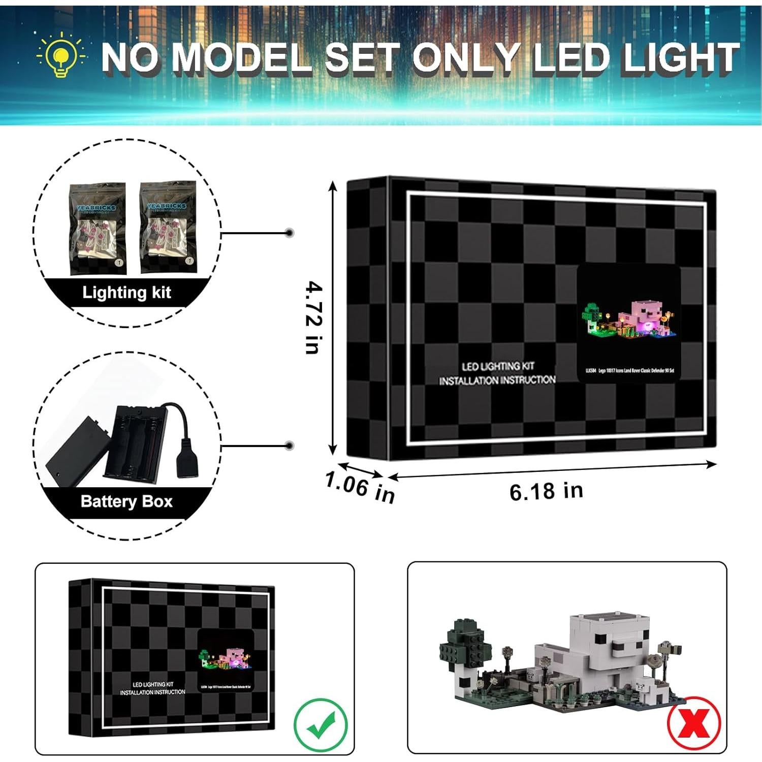 Kit de Luz LED Mililier para Lego 21268 Casa del Cerdito