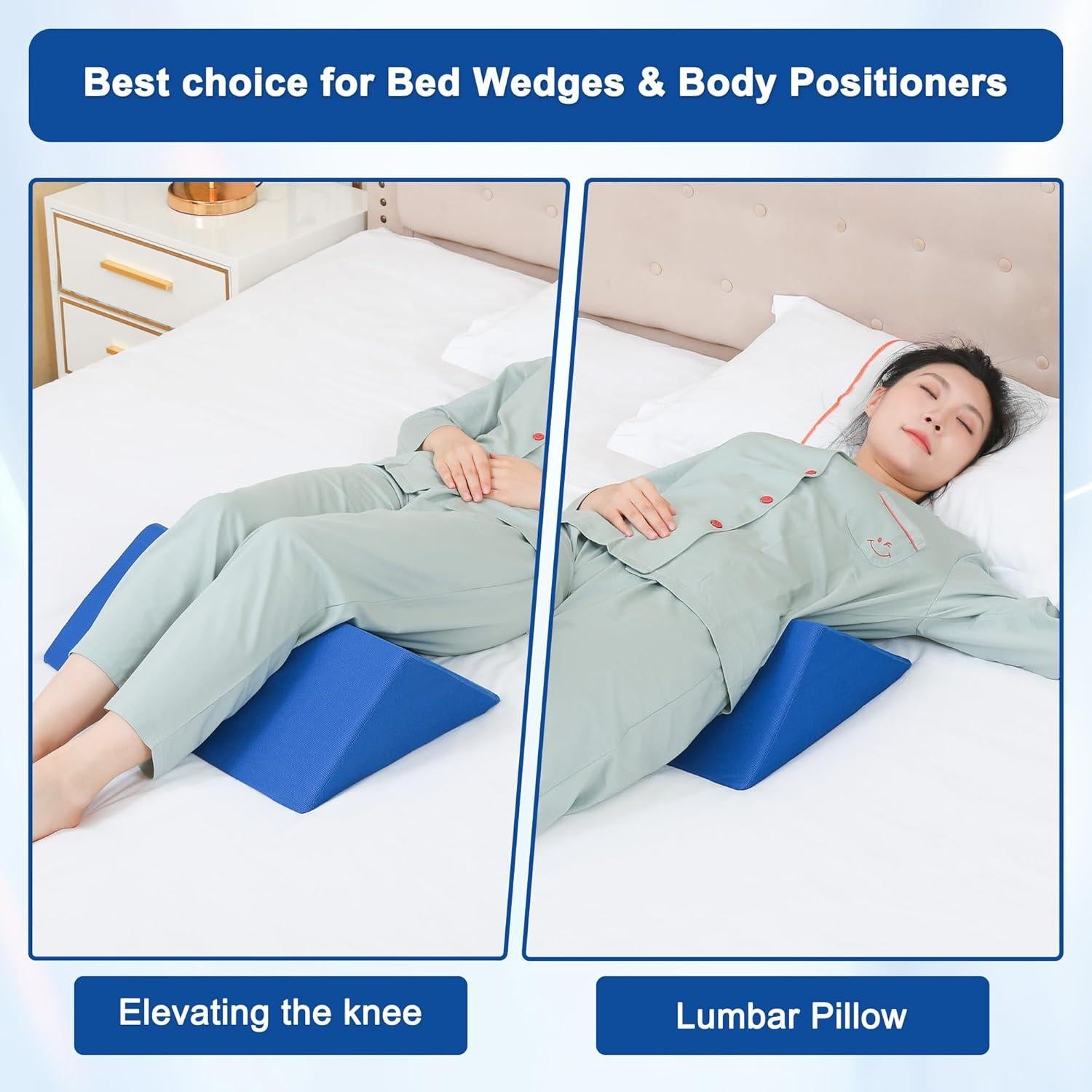 Cuñas y Posicionadores de Cama Fanwer 3 en 1 - Almohadas 40°