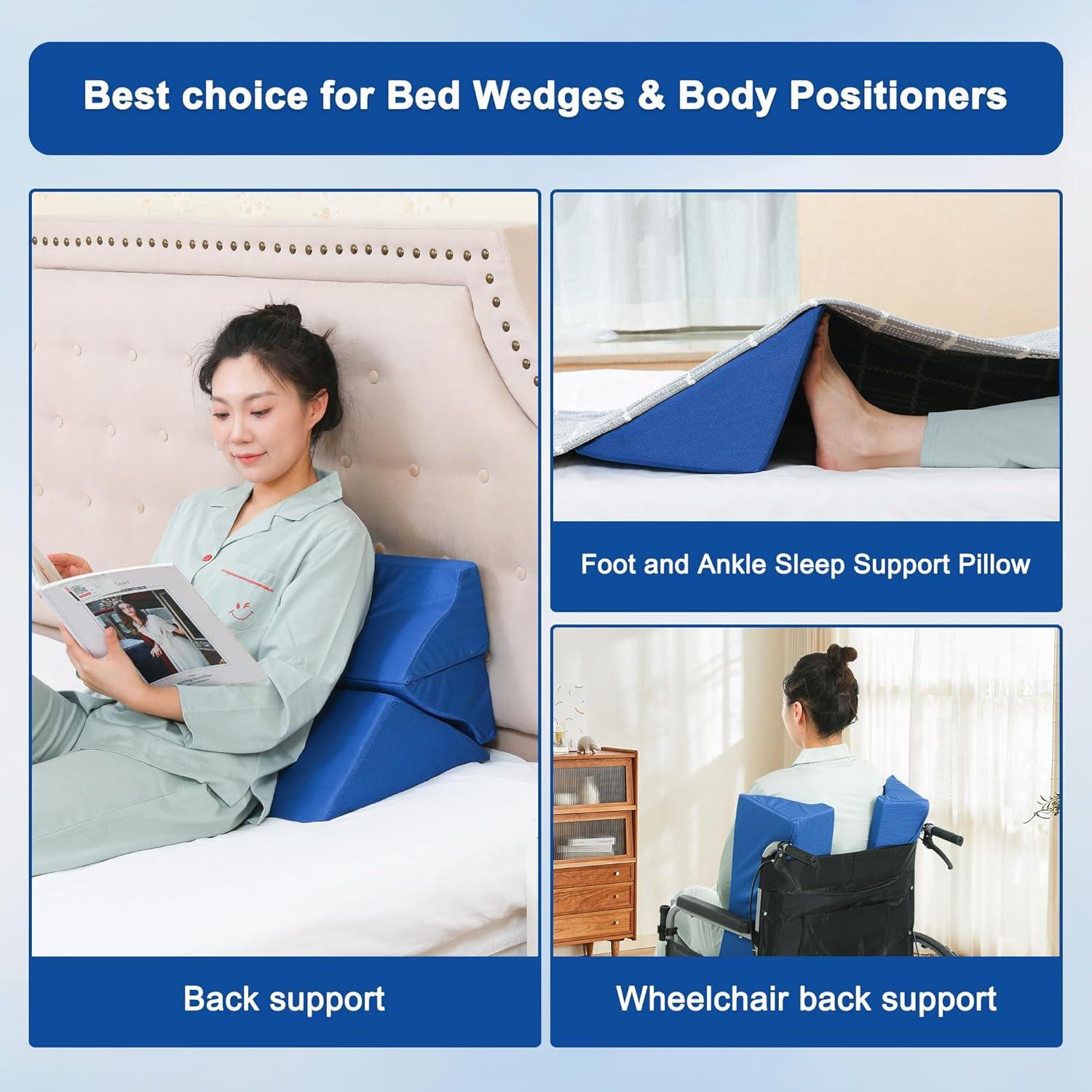 Cuñas y Posicionadores de Cama Fanwer 3 en 1 - Almohadas 40°