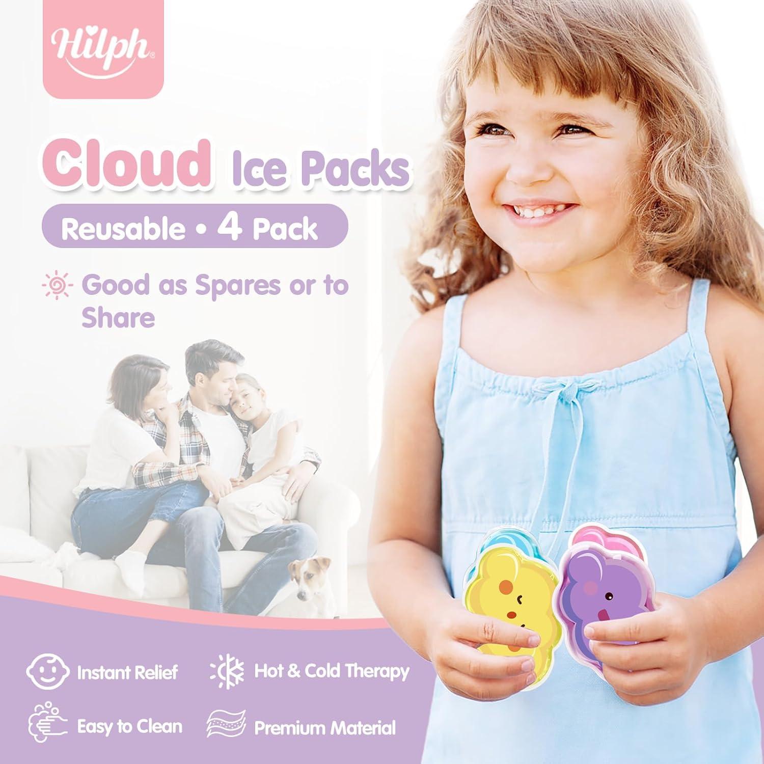 Paquetes de Hielo Reutilizables Hilph para Niños - 4 Unidades