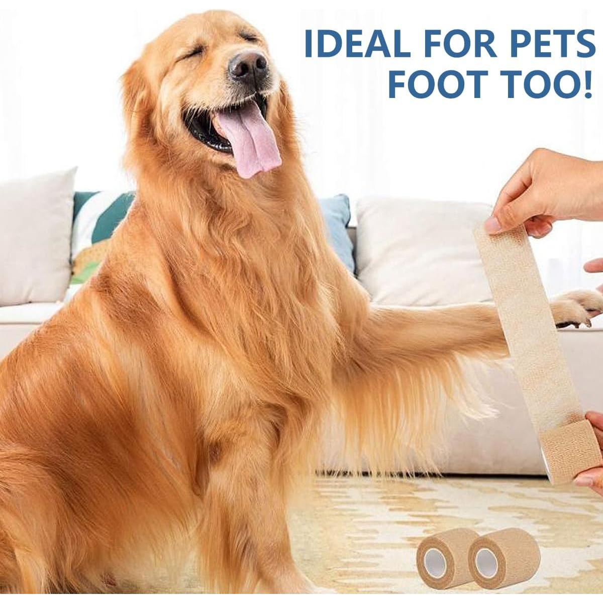 Paquete de 6 Vendajes Autoadhesivos ZJCCTO 5cm x 4.57m Beige