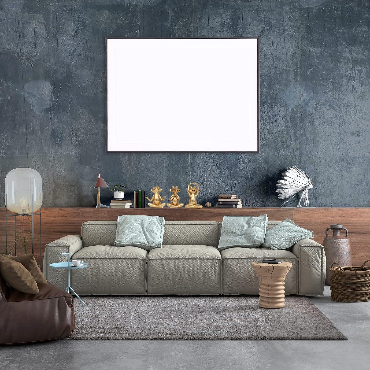 Set de 3 Estatuas de Rana Dorada para Decoración Zen 9.4cm