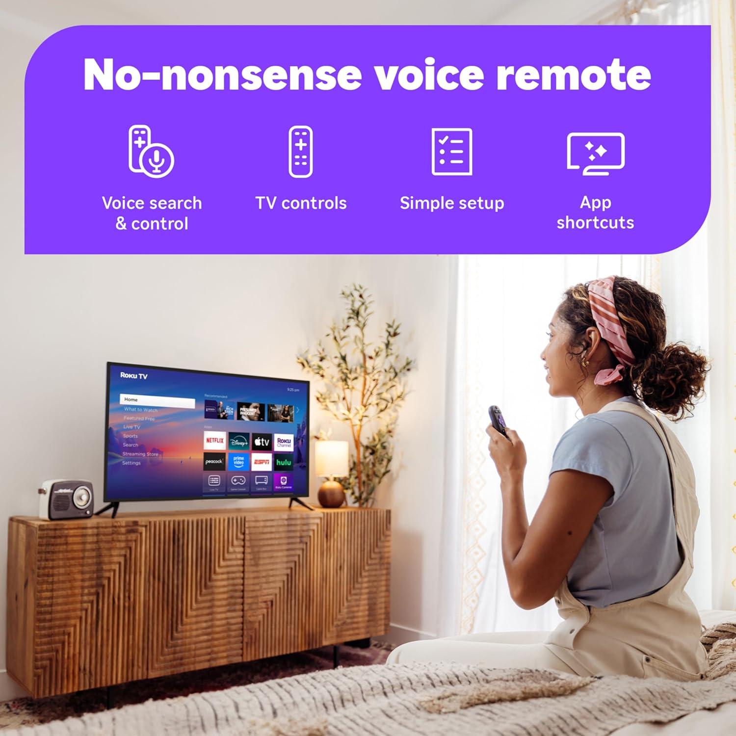 Roku Smart TV 32" Full HD 1080p - Control Remoto por Voz