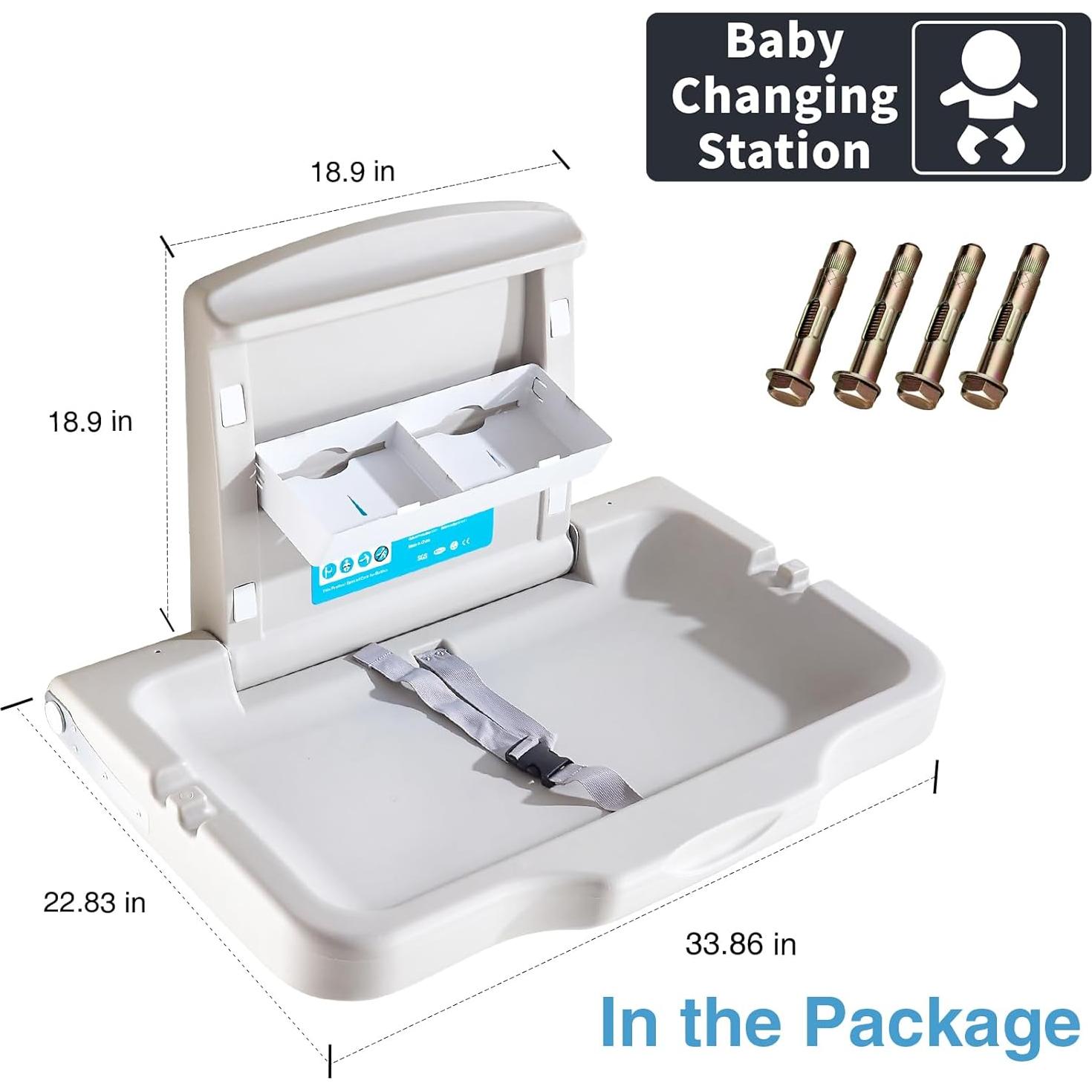 Estación de Cambio de Bebé Ksitex Plegable HDPE 49.9kg
