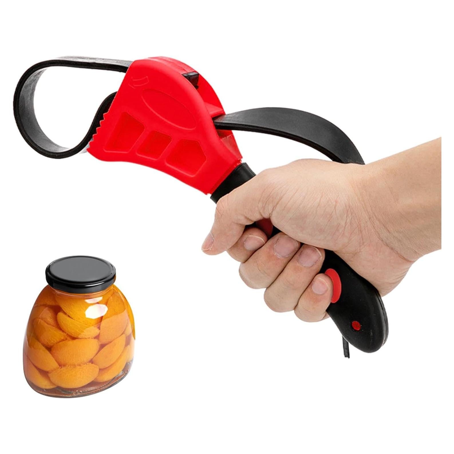 Abrebotellas ajustable Tookie rojo, goma, fácil de usar