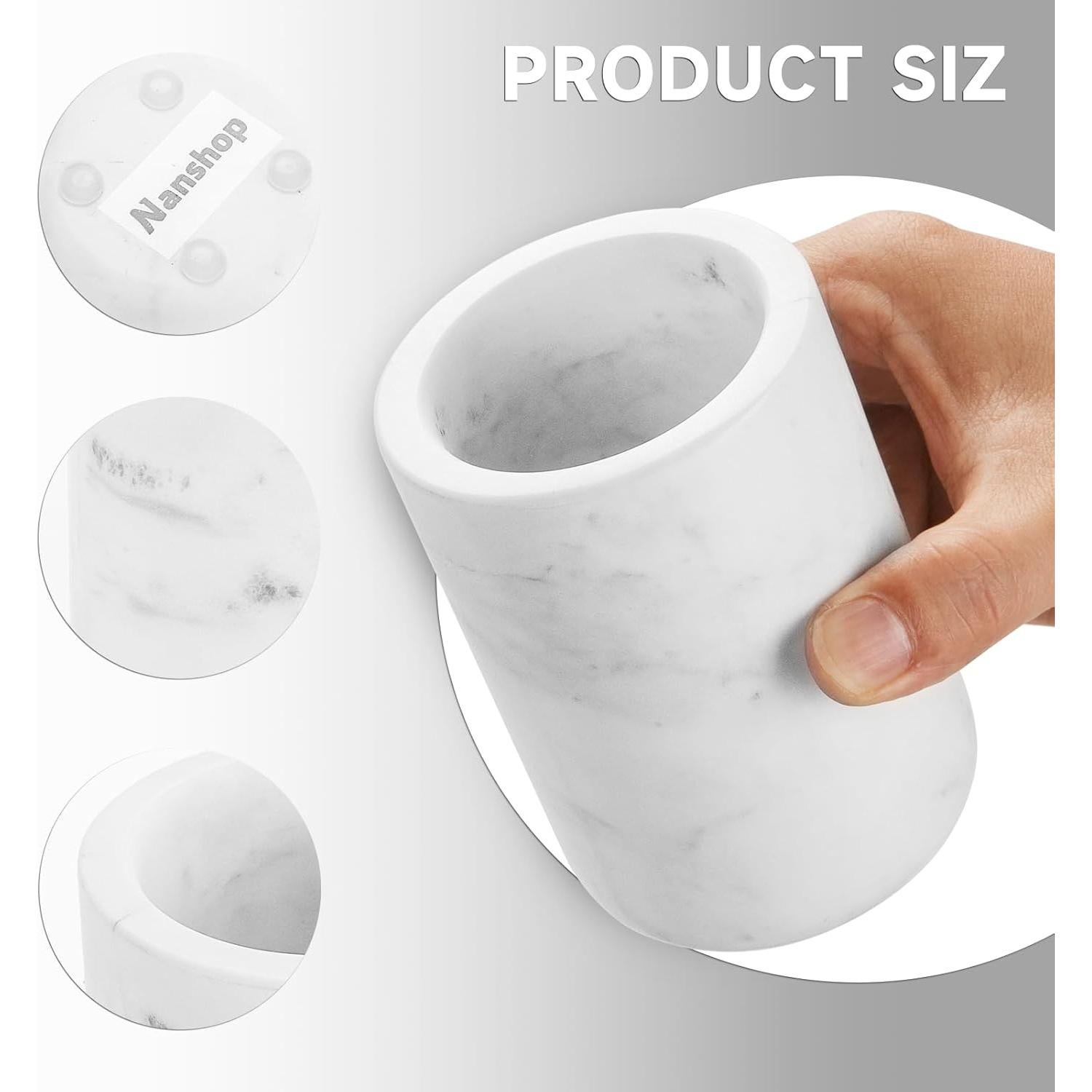 Soporte de Cepillo de Dientes N NANSHOP de Mármol Natural