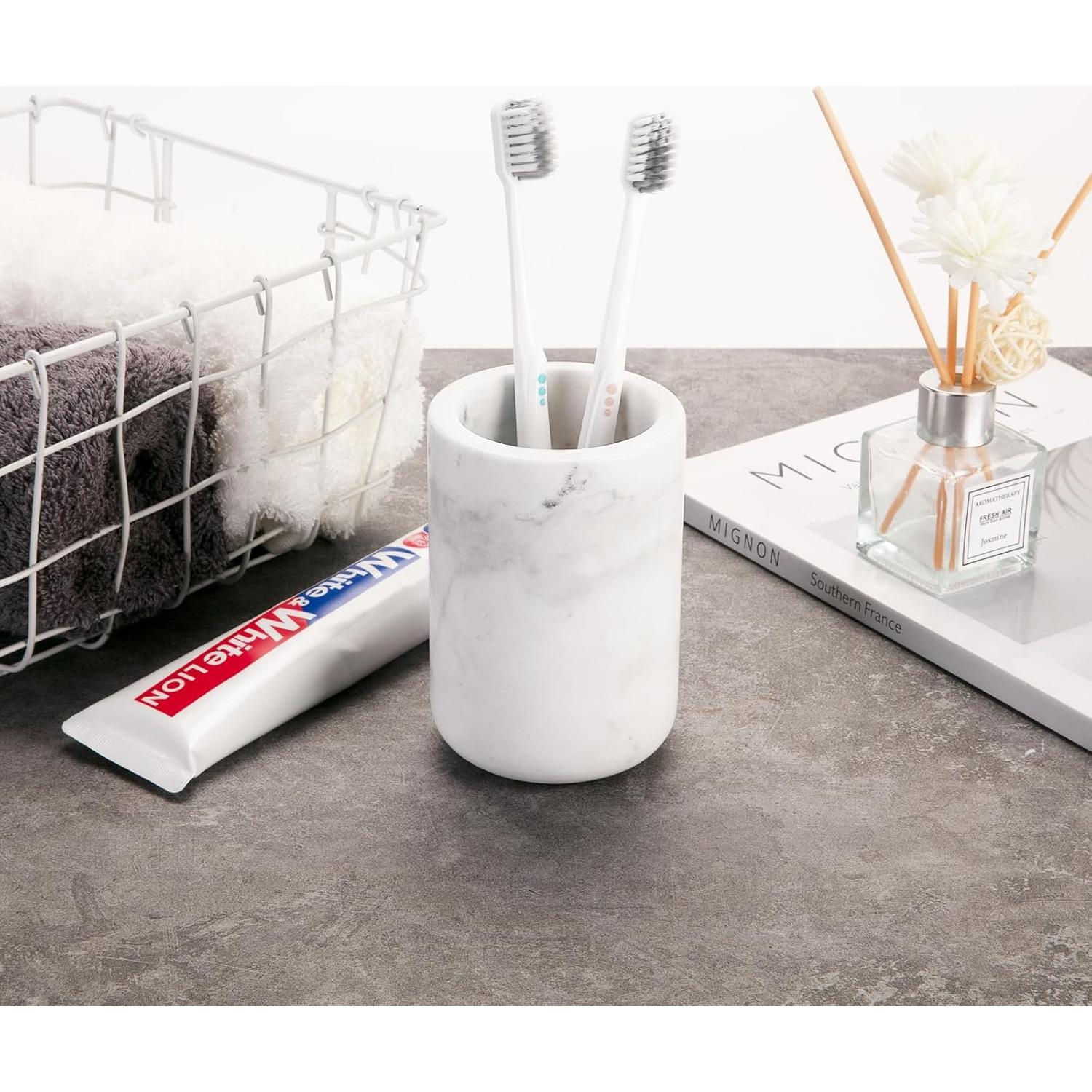 Soporte de Cepillo de Dientes N NANSHOP de Mármol Natural
