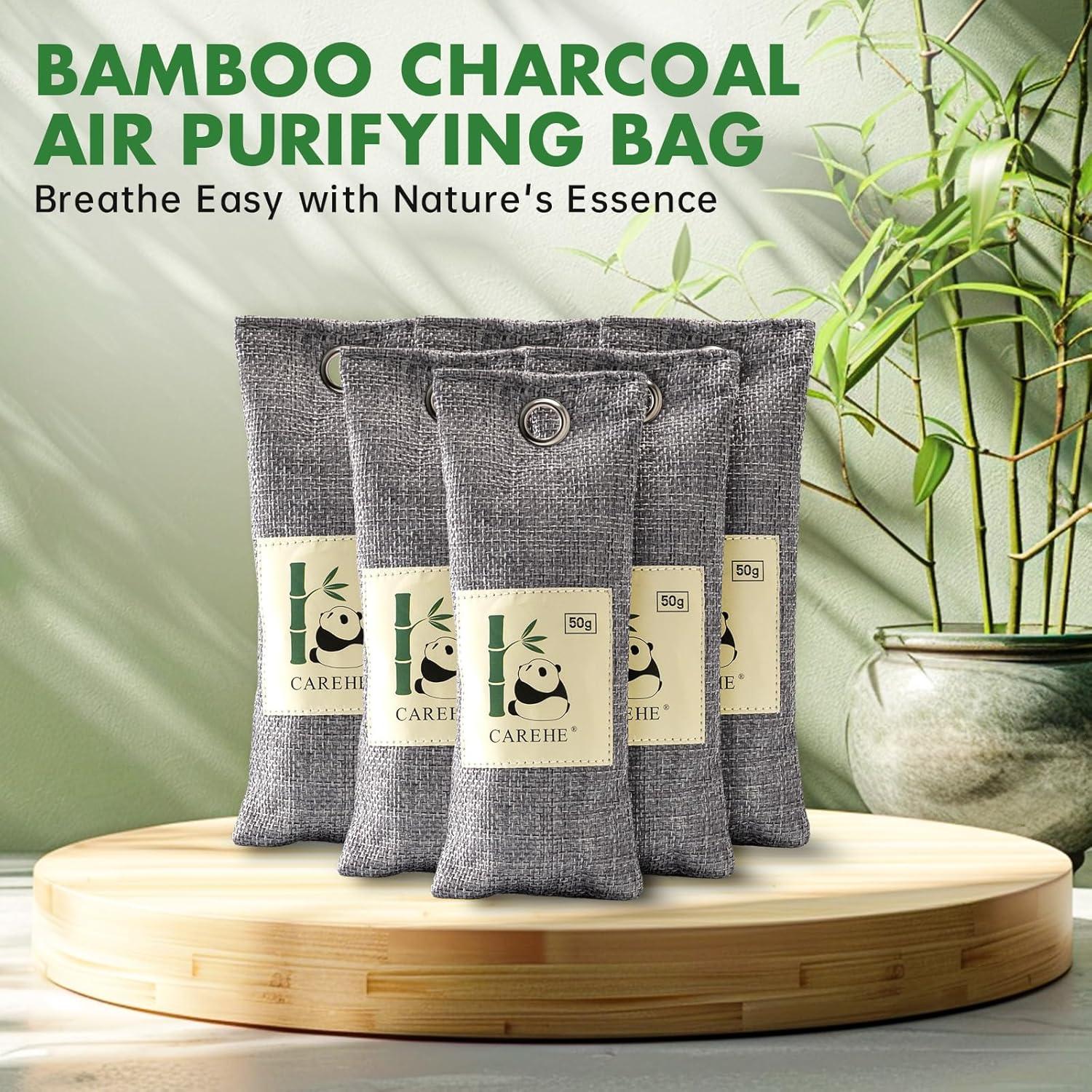 Paquete de 6 Bolsas Desodorantes de Carbón Activado CAREHE 50g