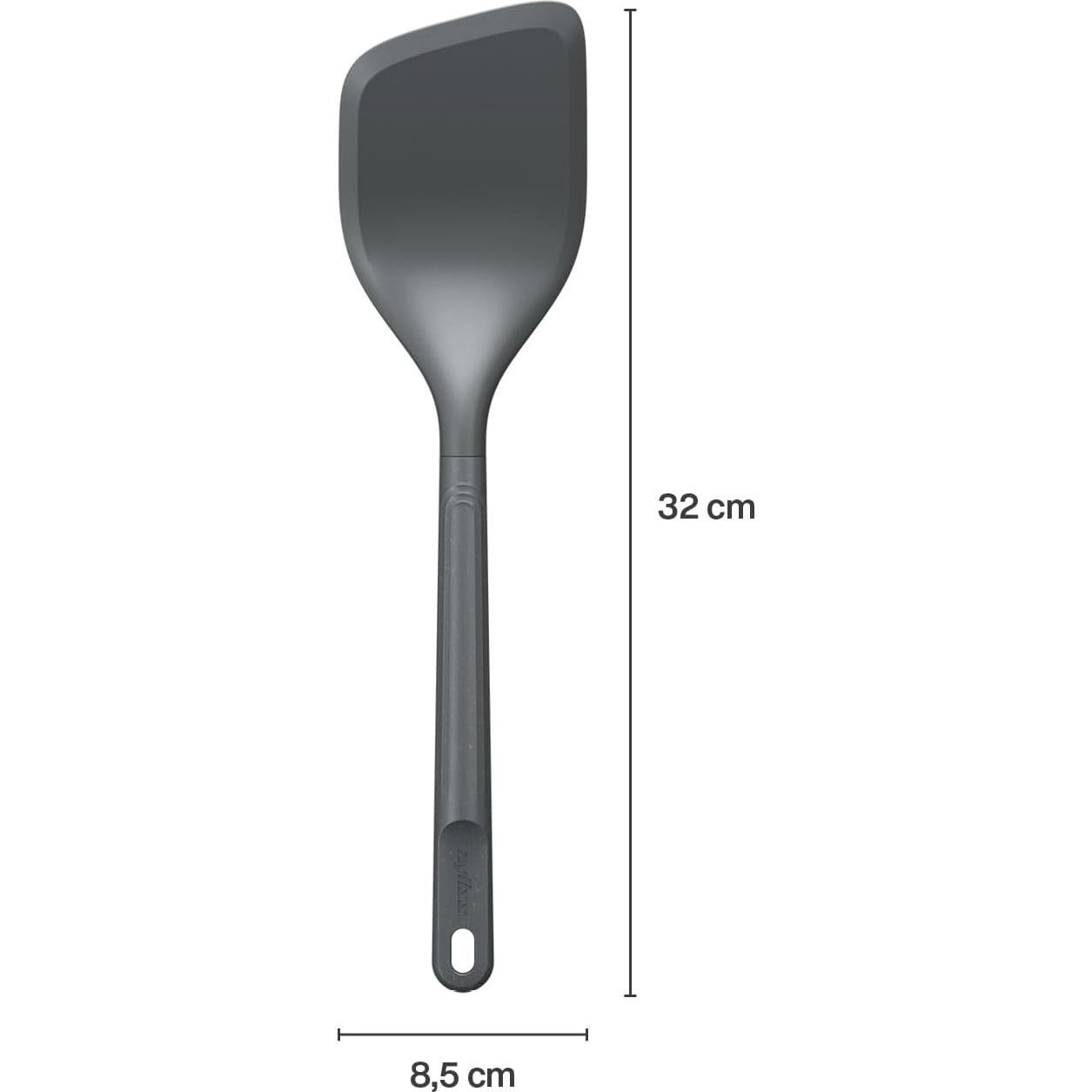 Espátula Angulada Zyliss E980233 de Nylon y Trigo, 21x6 cm