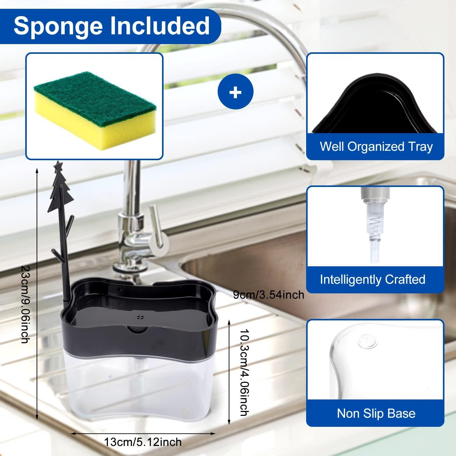 Dispensador de Jabón LIFEEZY 13 oz ABS Gris con Caddy