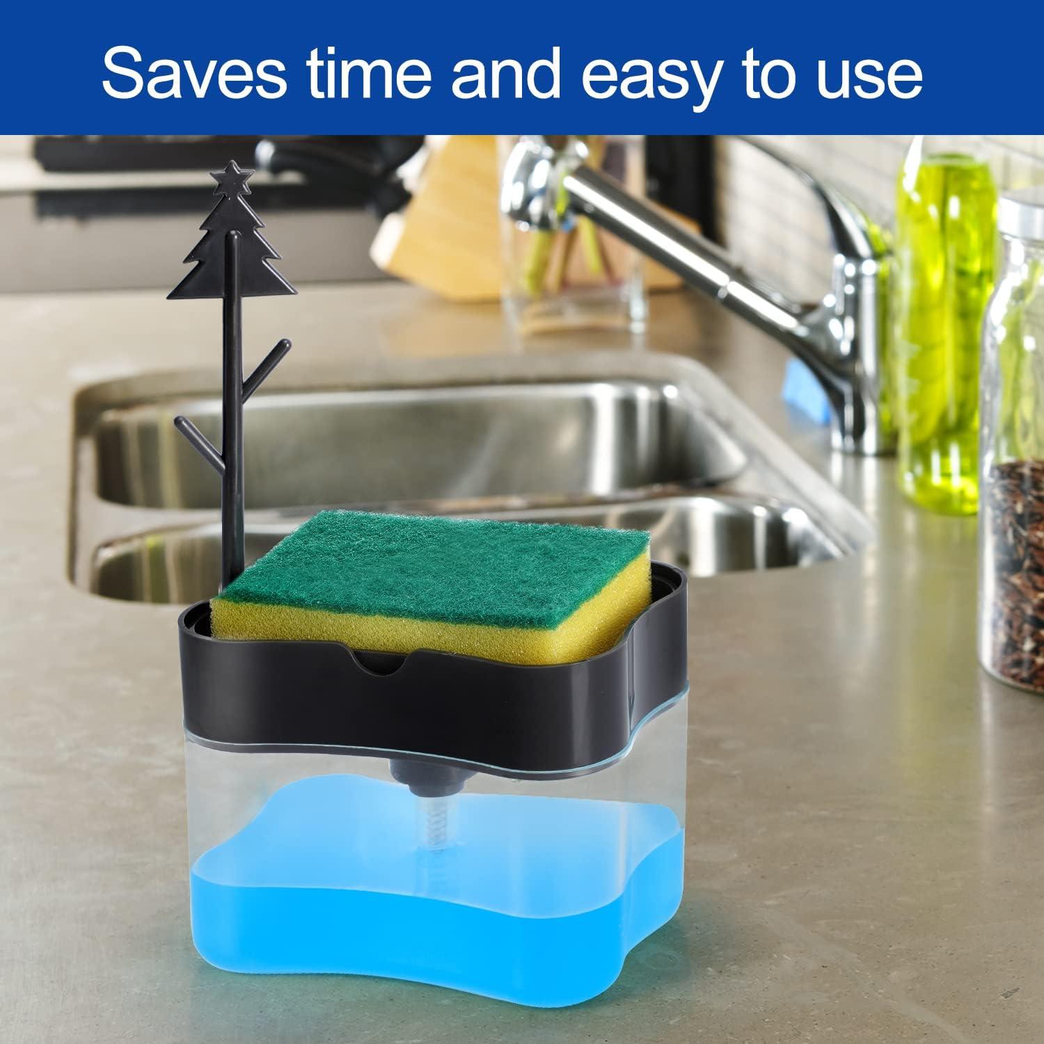 Dispensador de Jabón LIFEEZY 13 oz ABS Gris con Caddy