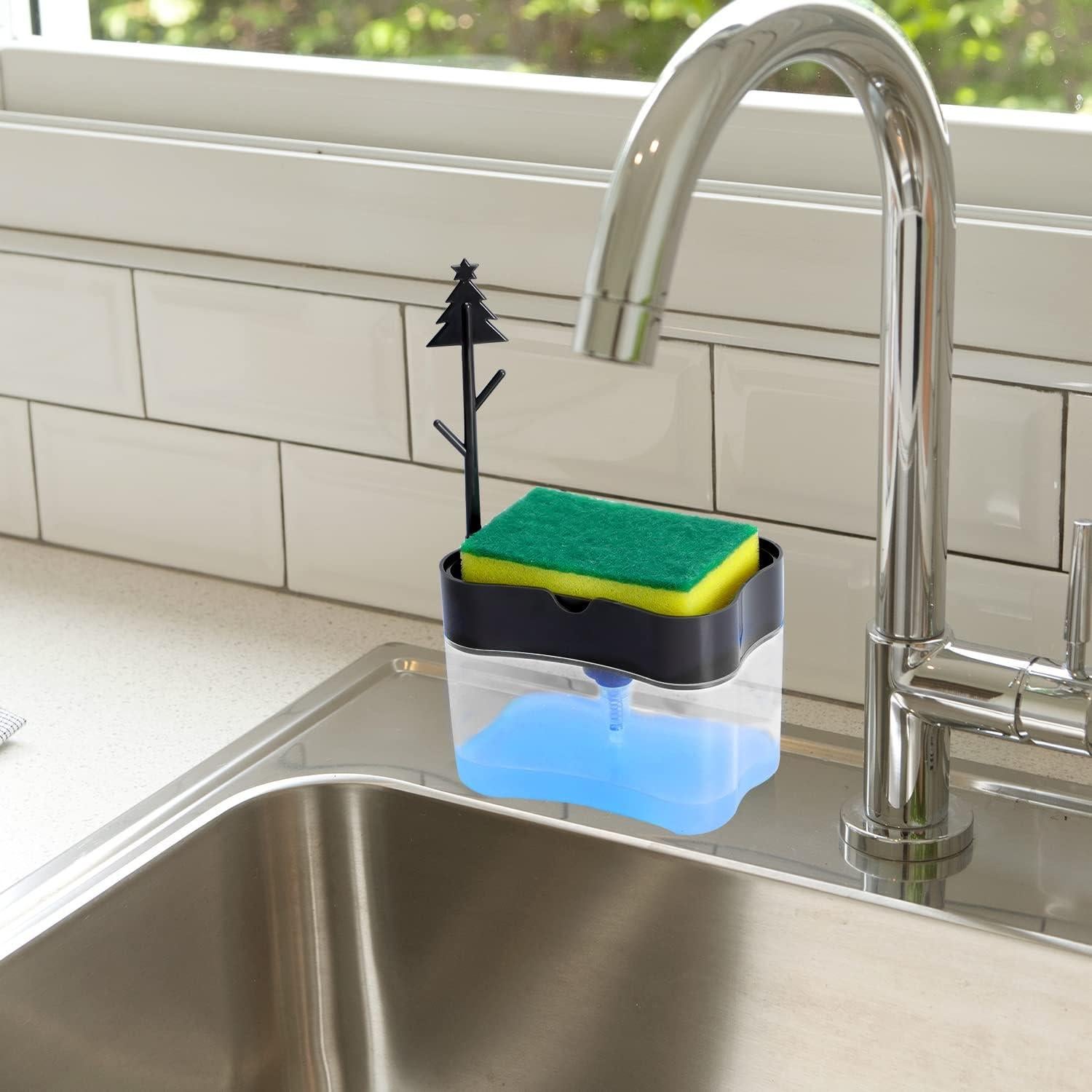 Dispensador de Jabón LIFEEZY 13 oz ABS Gris con Caddy