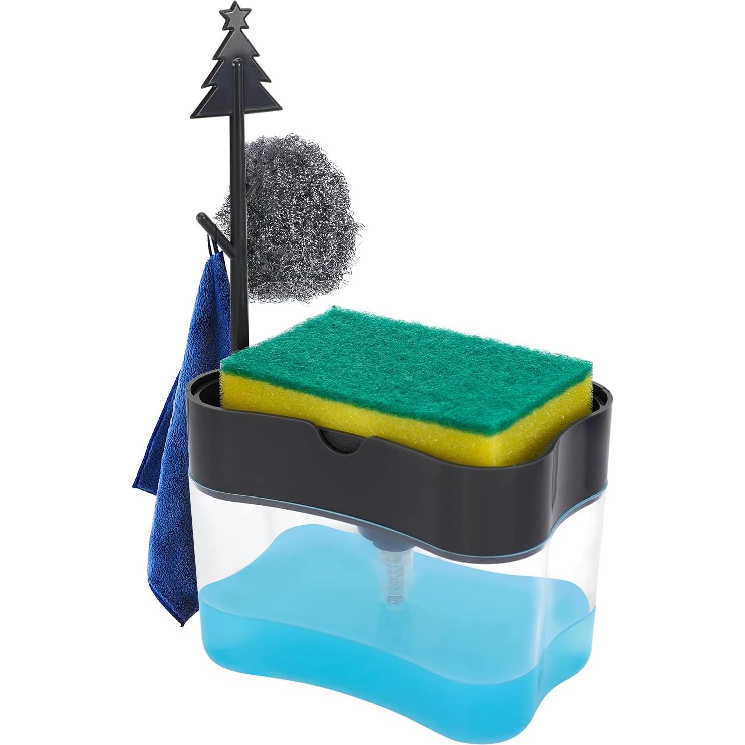 Dispensador de Jabón LIFEEZY 13 oz ABS Gris con Caddy