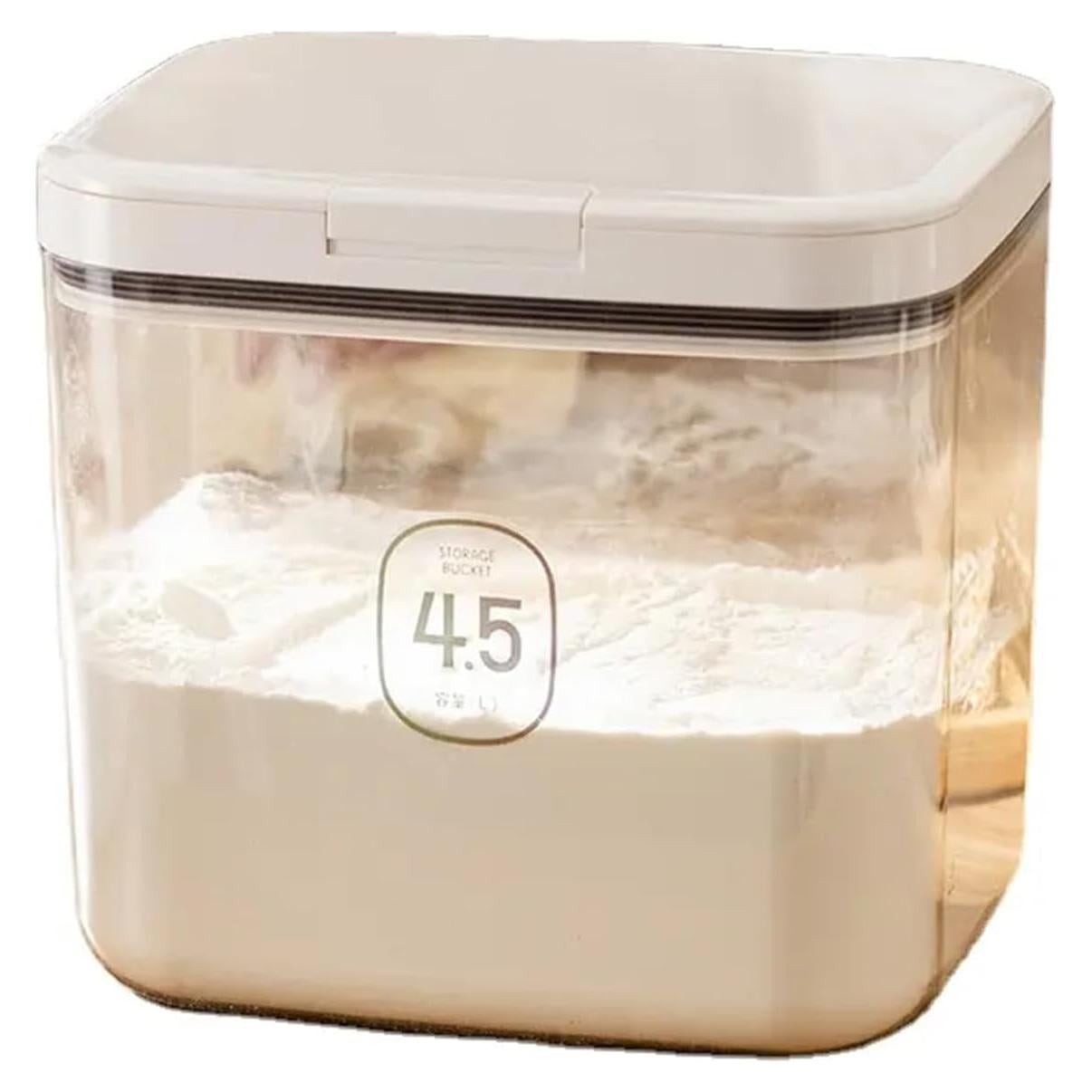 Contenedor de Almacenamiento Hermético Qiveno 4.5L con Taza Medidora