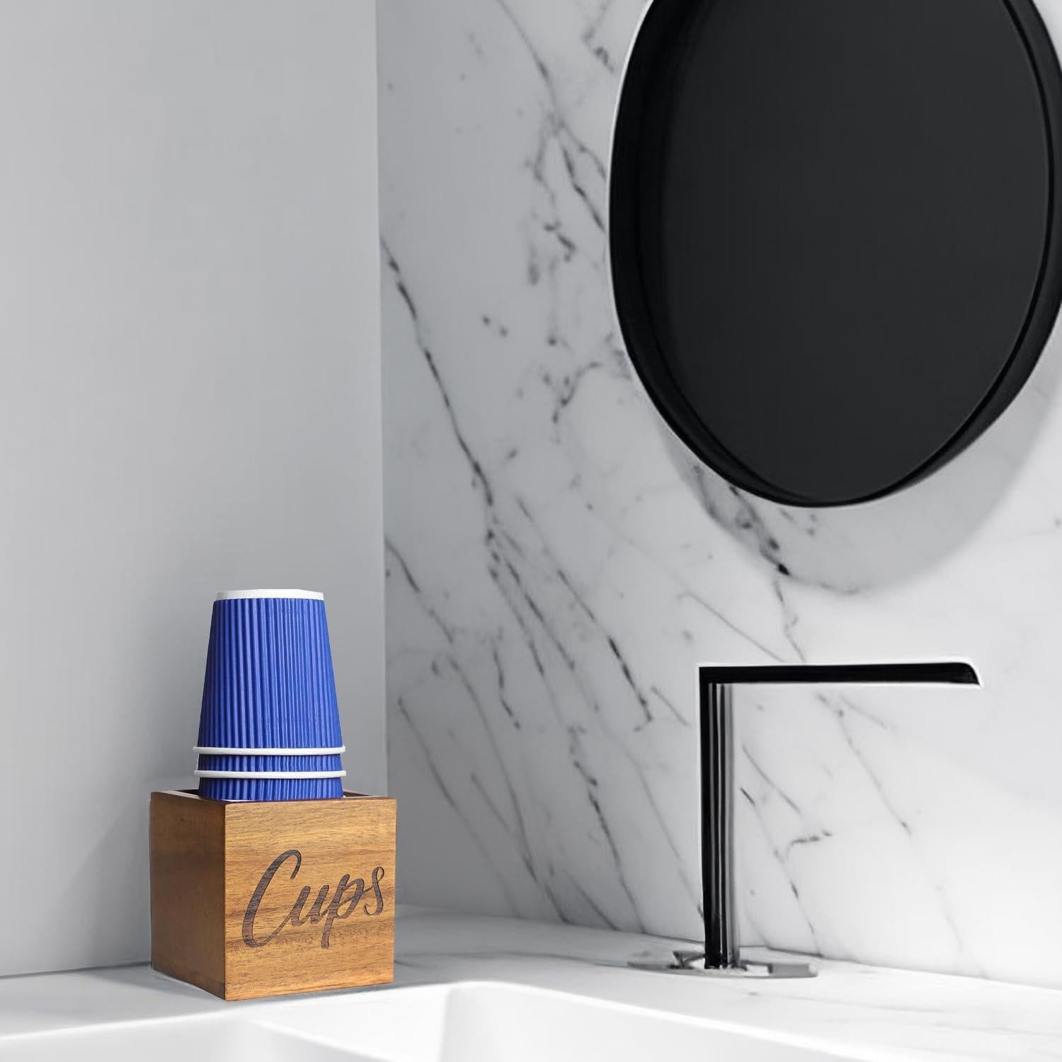 Soporte para Tazas de Madera de Acacia LBEMEY - Pequeño