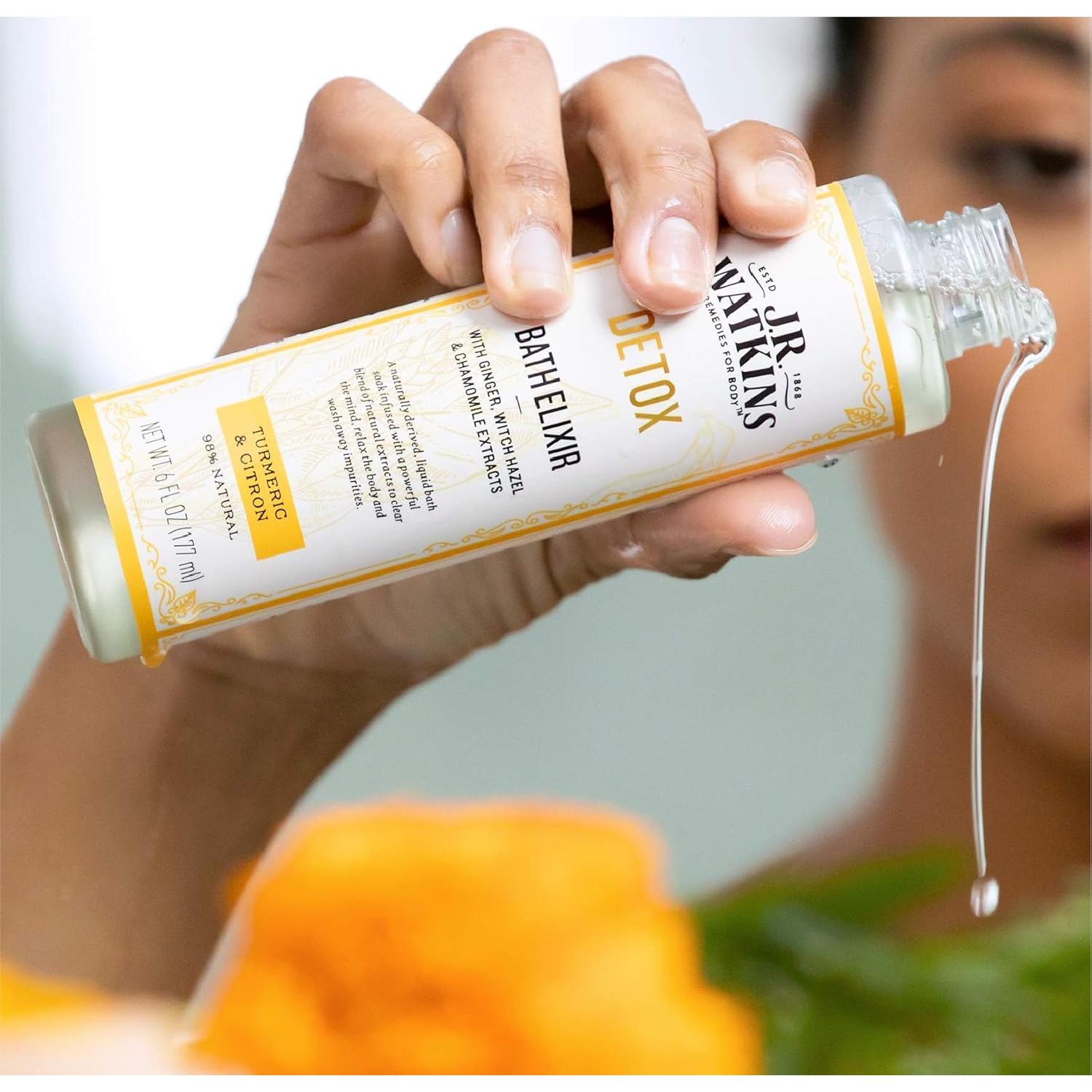 Elixir de Baño Detox J.R. Watkins 170 g - Cúrcuma y Limón