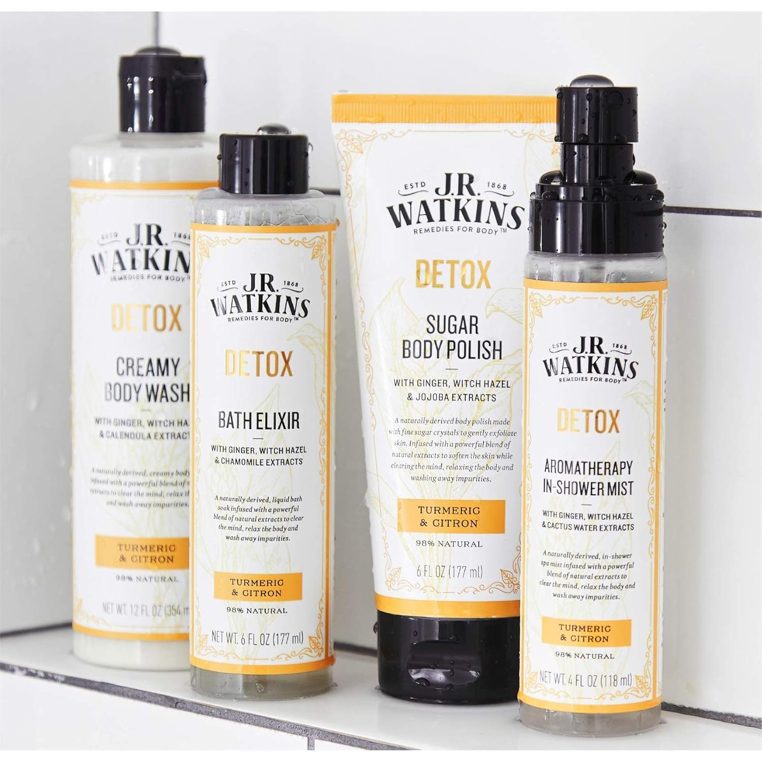 Elixir de Baño Detox J.R. Watkins 170 g - Cúrcuma y Limón