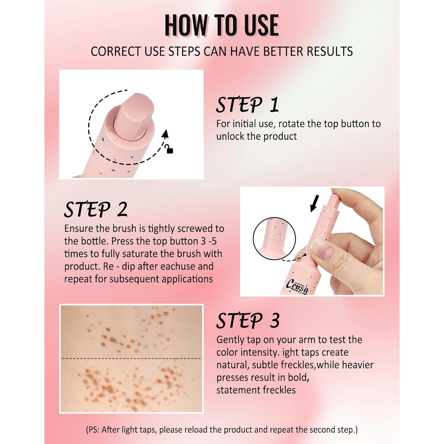 Bolígrafo Sello de Pecas Falsas Natural - 01 Claro