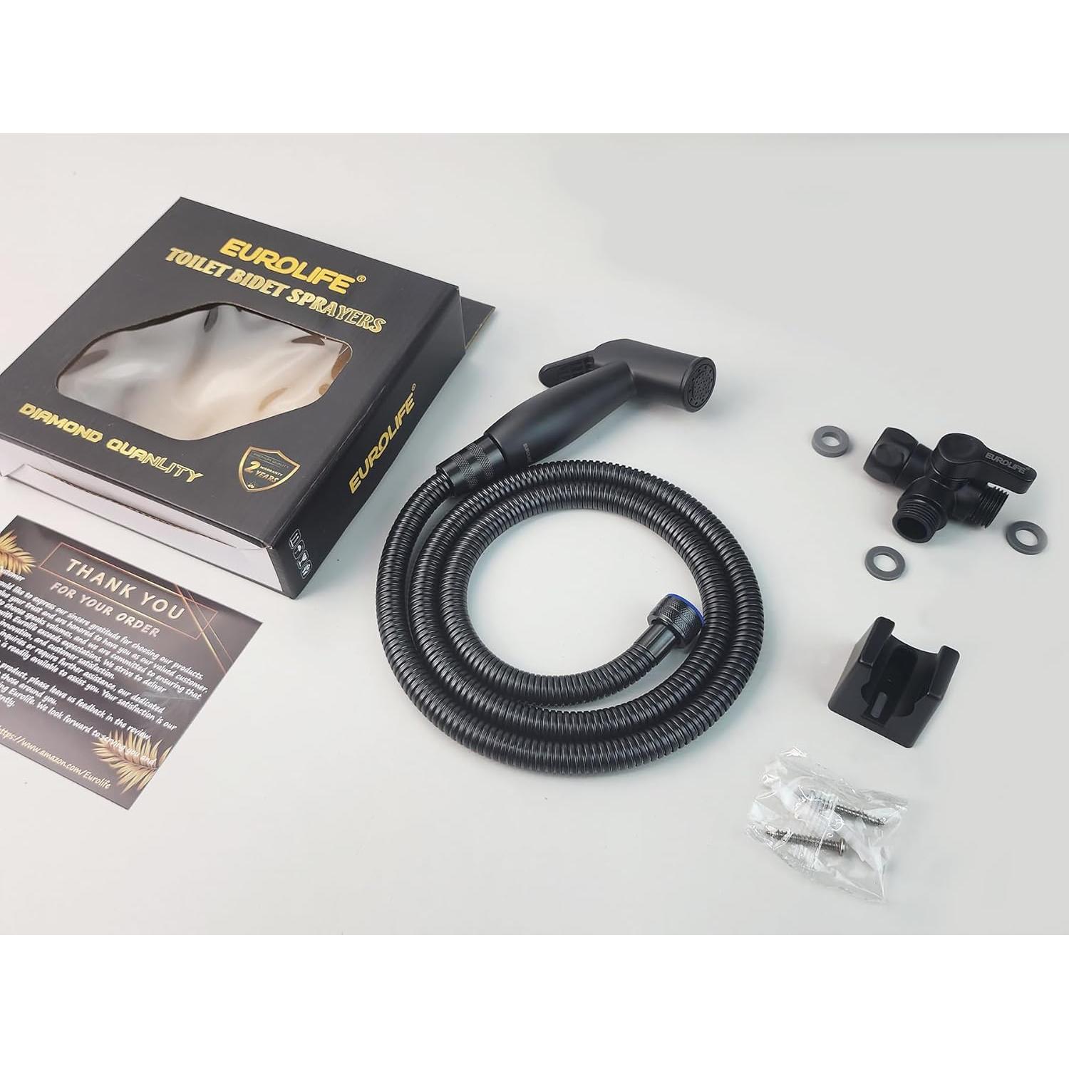 Rociador de Bidet de Mano Eurolife con Manguera 119 cm