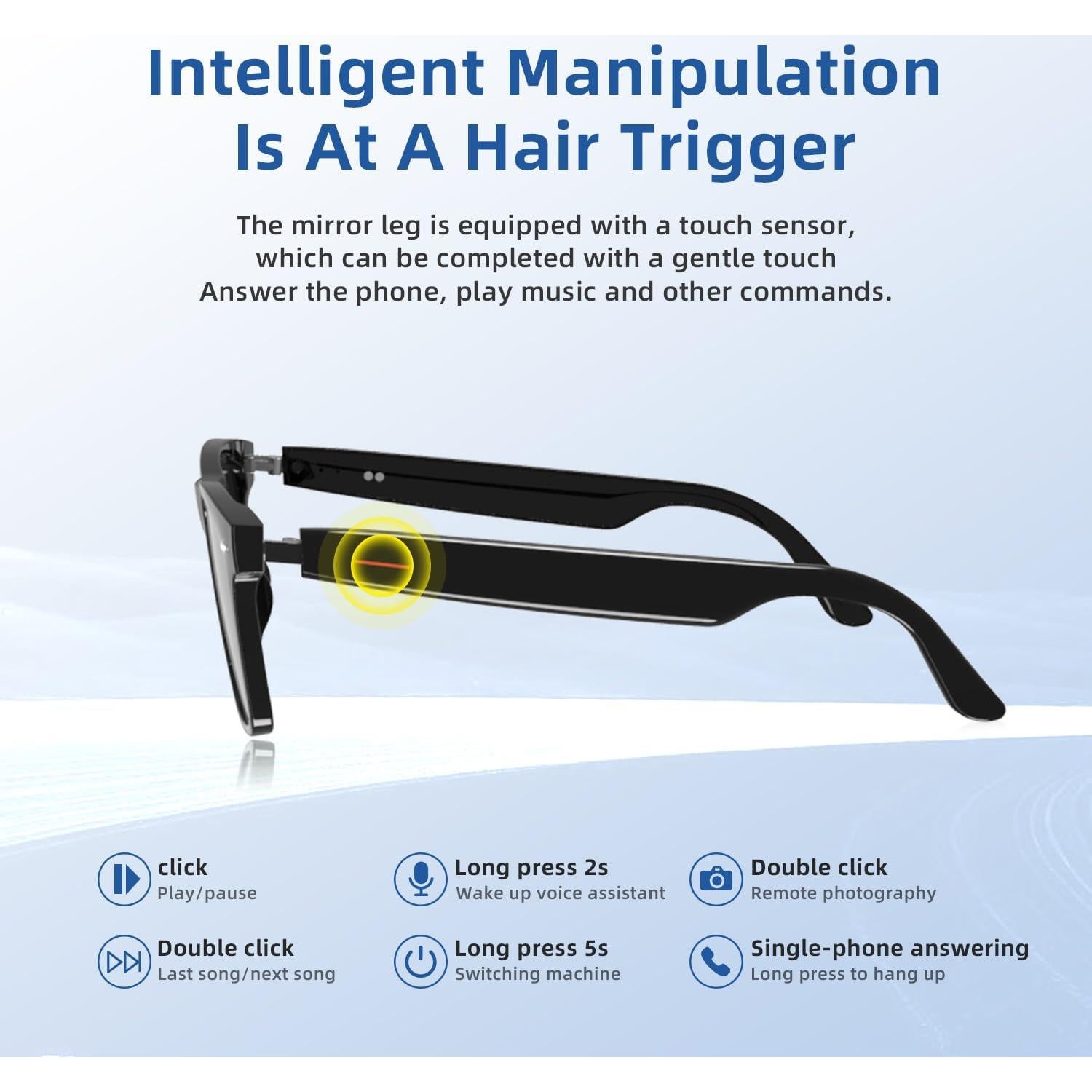 Gafas Inteligentes Tulbeys E13 Bluetooth UV400 Impermeables