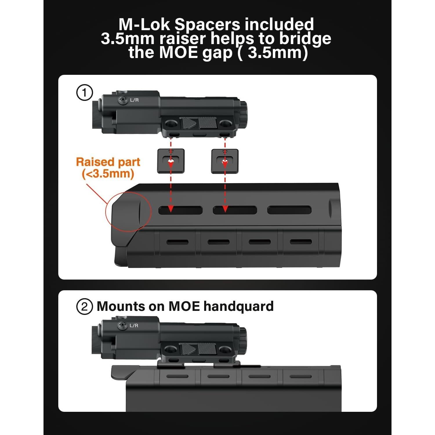 Linterna Combo con Láser Azul TOUGHSOUL TF-1143 1600 Lúmenes
