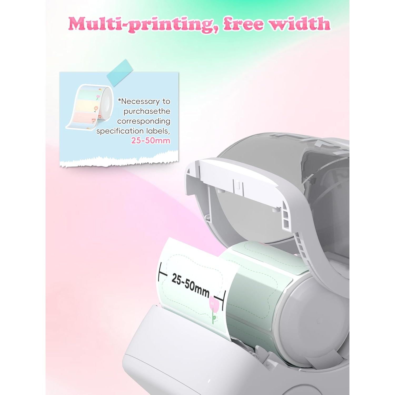 Máquina de Etiquetas HPRT NEW1 Portátil Bluetooth 40mm Blanco