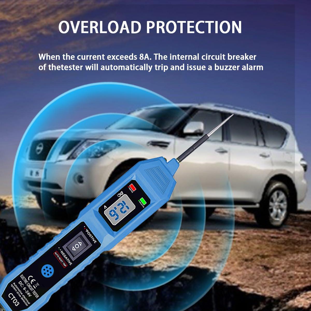 Probador de Circuito de Potencia OnReTul CT03 6-24V CC