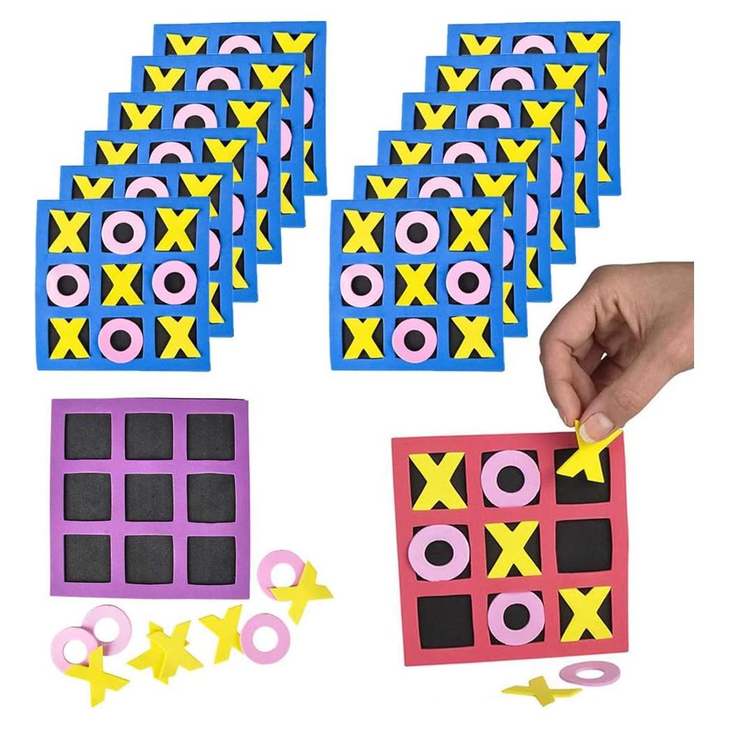 Juego de Tres en Raya de Espuma The Dreidel Company - 12 Piezas