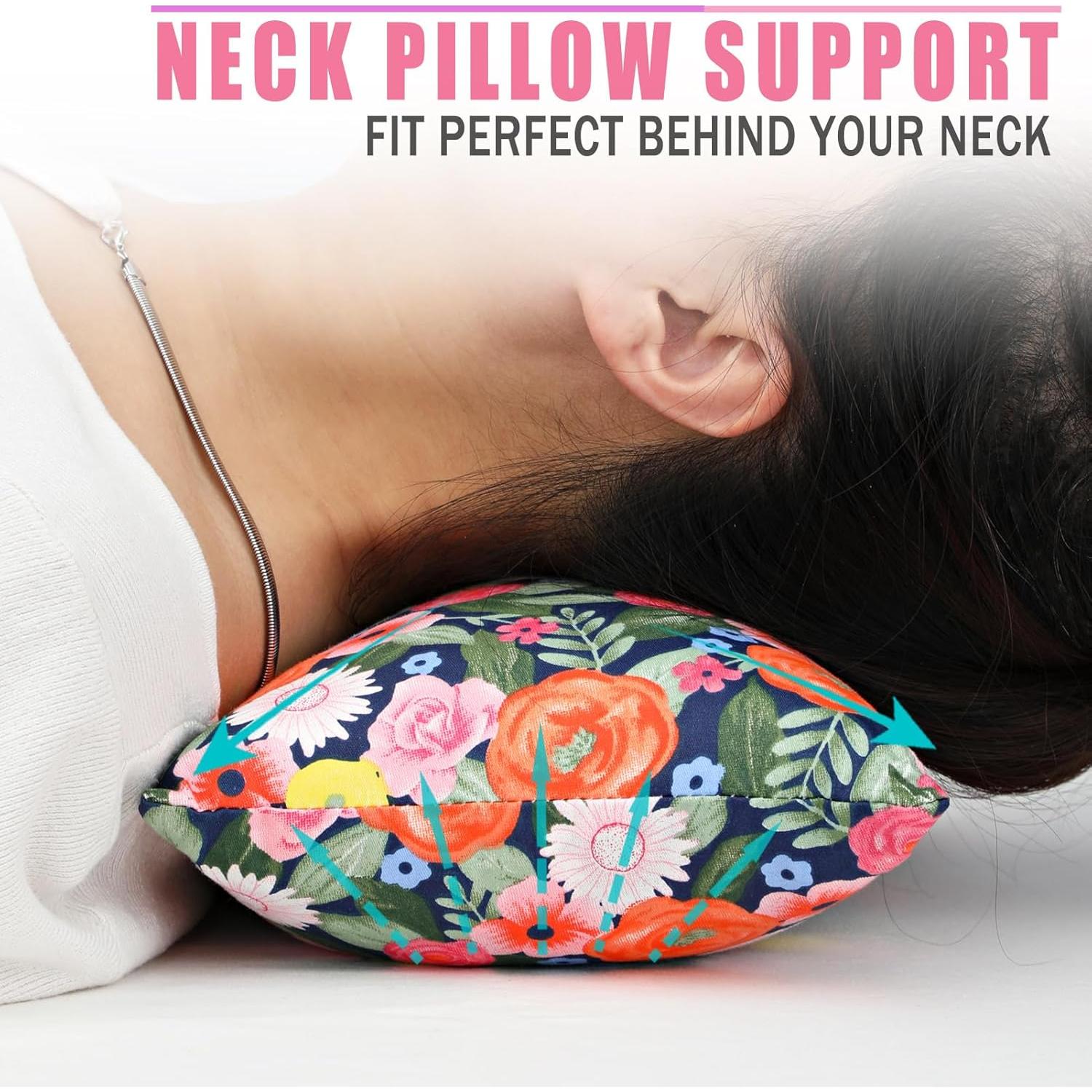 Almohada Cervical Pequeña Heal n Hope 17.8x27.9 cm Floral