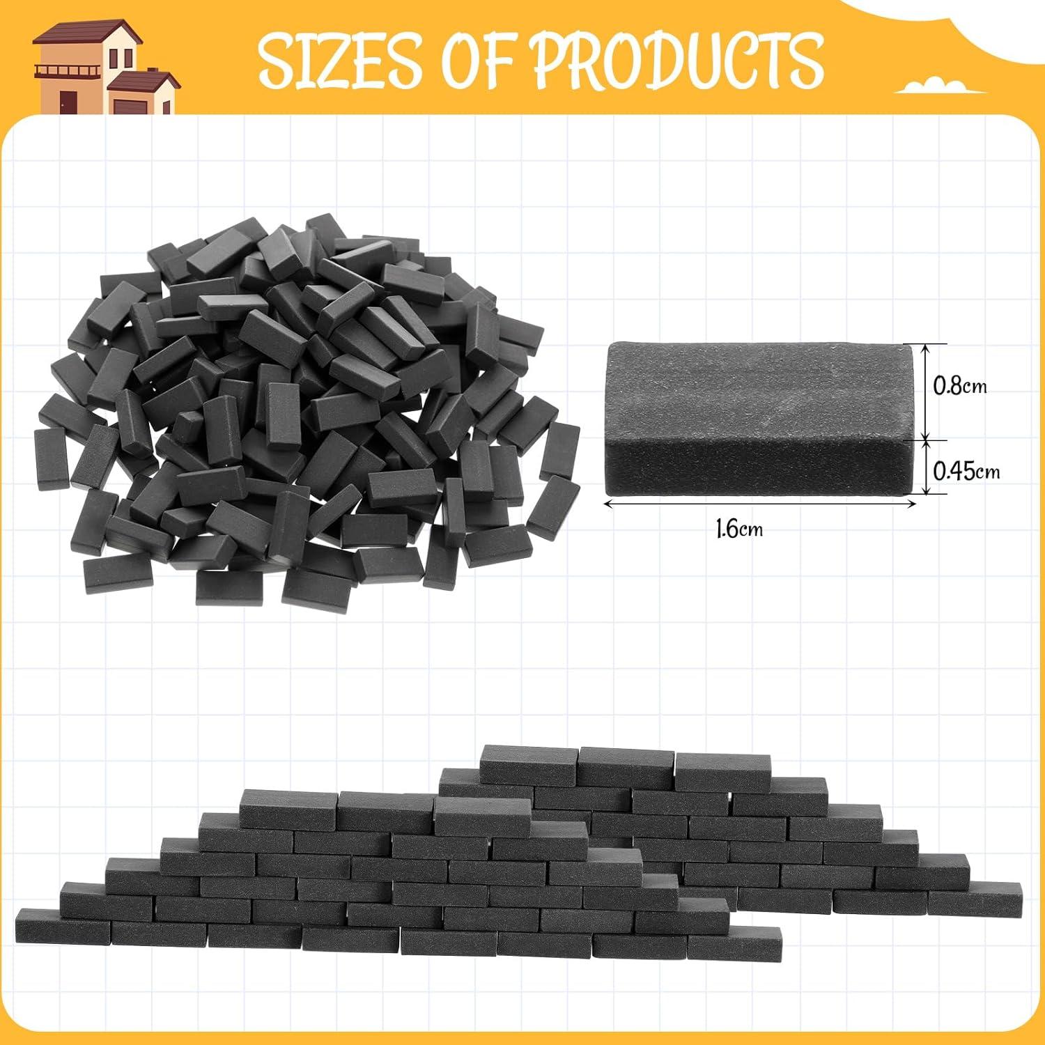 Civaner 350 Mini Ladrillos de Cerámica para Casa de Muñecas