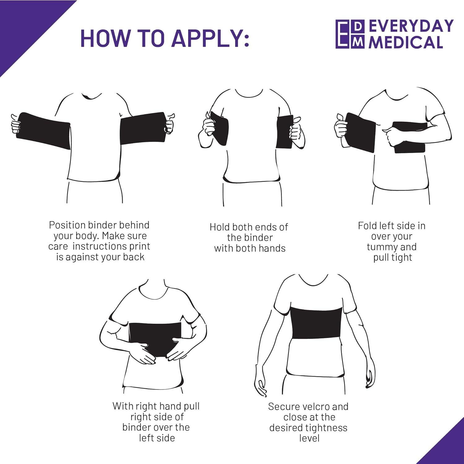 Faja de Compresión para Costillas Everyday Medical S/M 76-91 cm