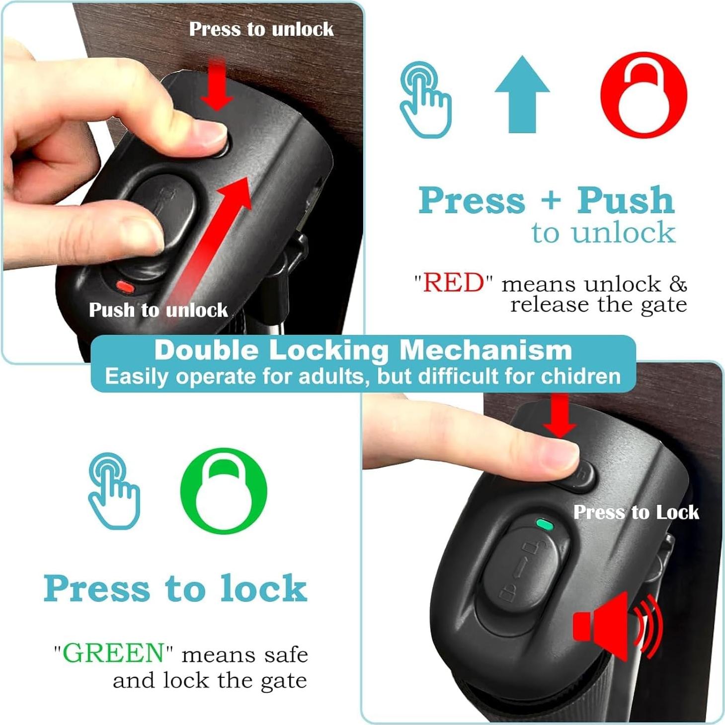 Puerta Retráctil para Bebés y Mascotas 83.82x320.04 cm Negra