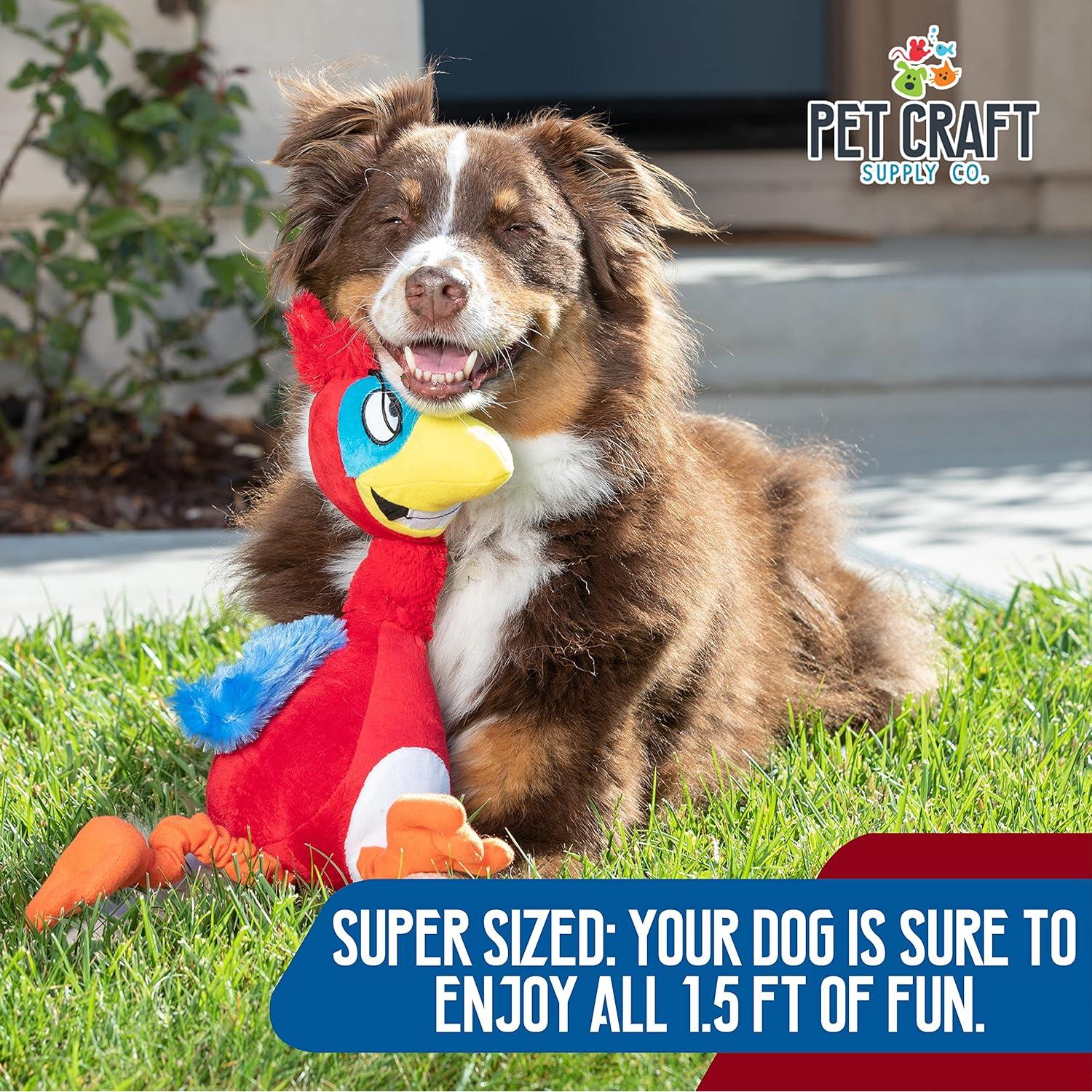 Juguetes Interactivos para Perros Craft Puffin y Loro - Paquete de 2