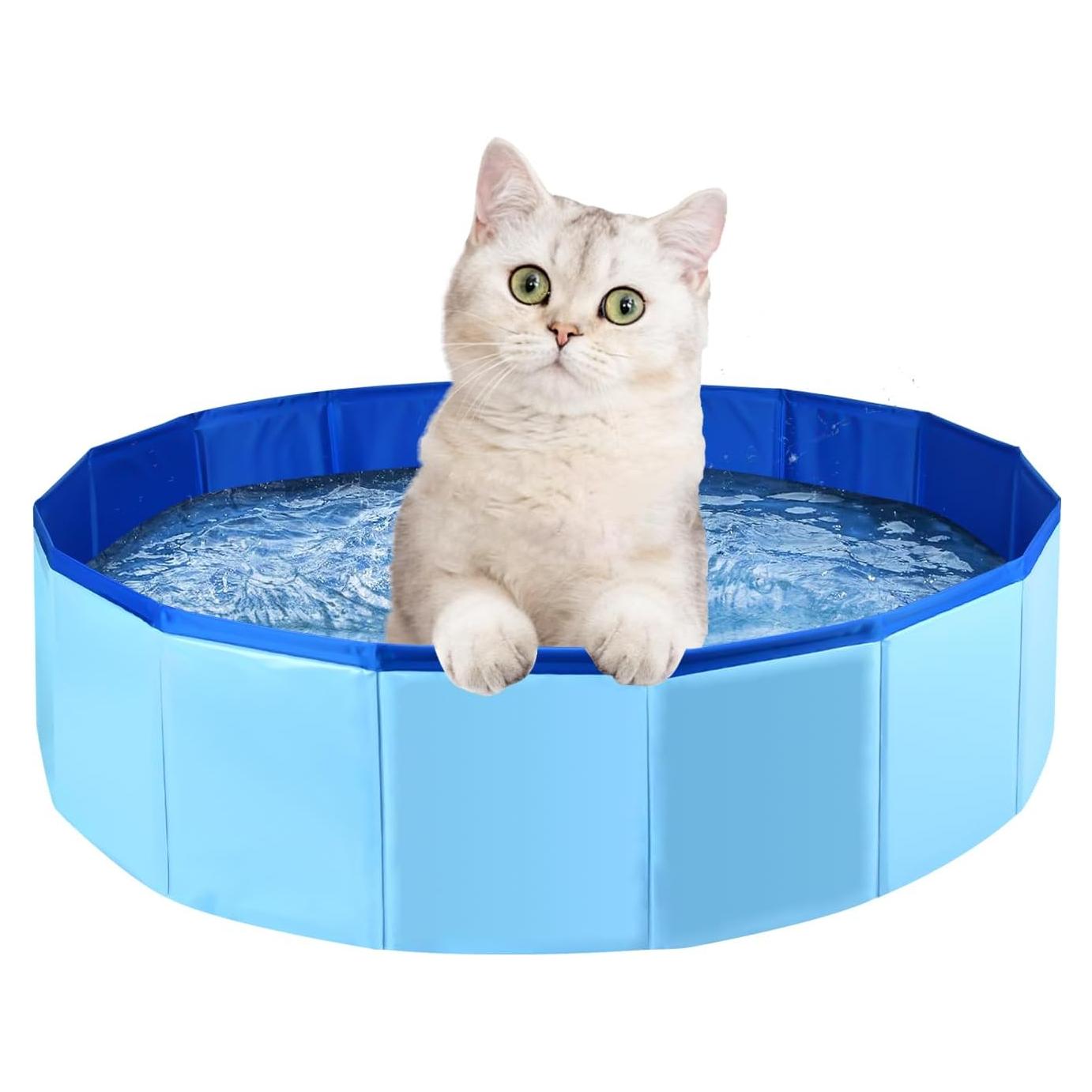 Piscina Plegable para Perros Tehuahui 61x20 cm PVC Azul