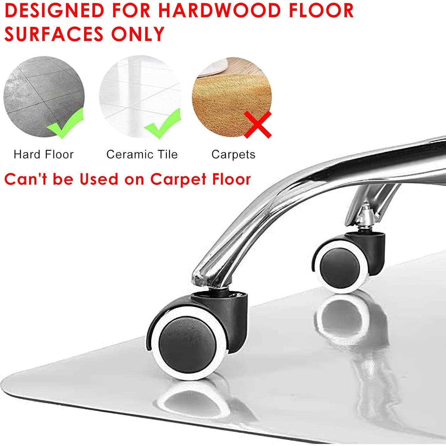 Alfombrilla Kuyal Clear 76x122 cm PVC para Suelos de Madera