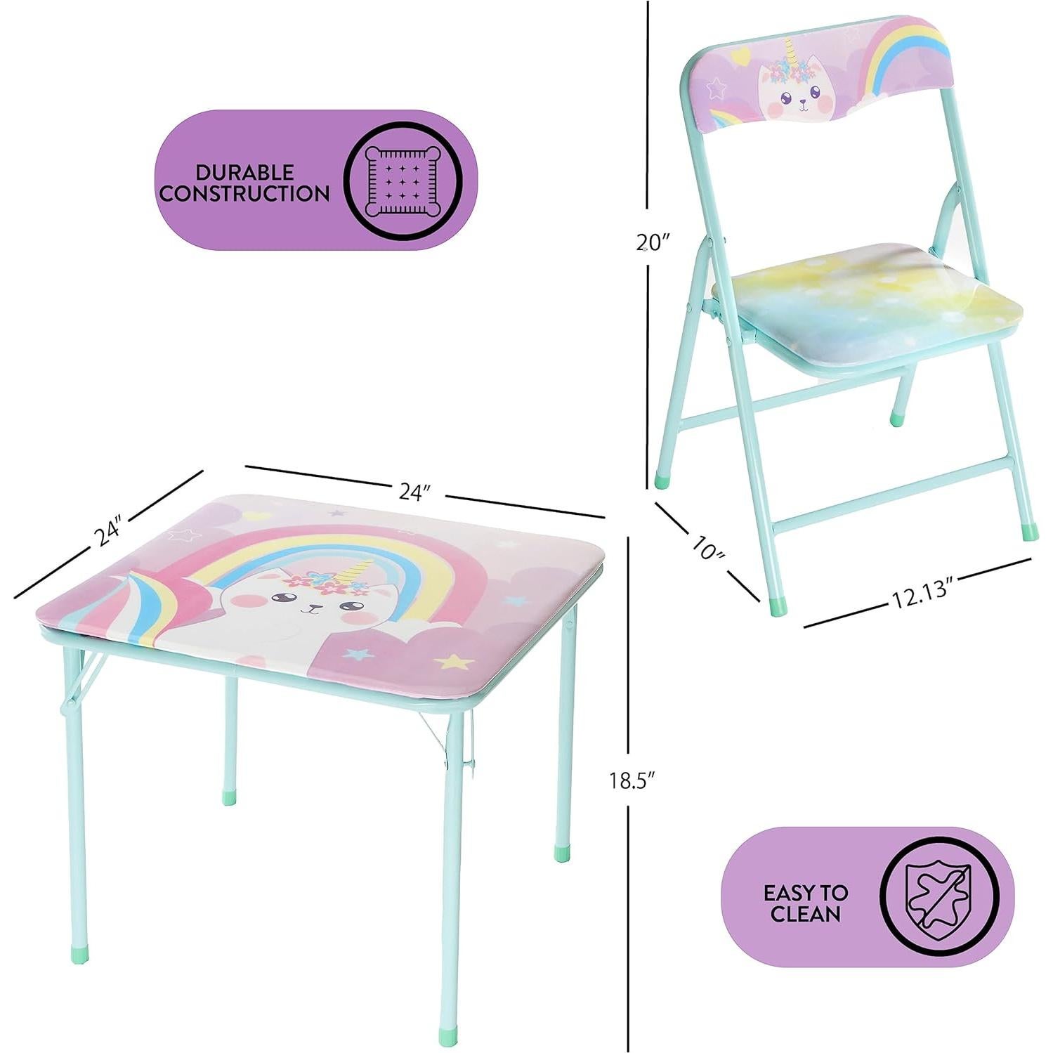 Conjunto de Mesa y Sillas Caticorn Heritage Kids 3 Piezas