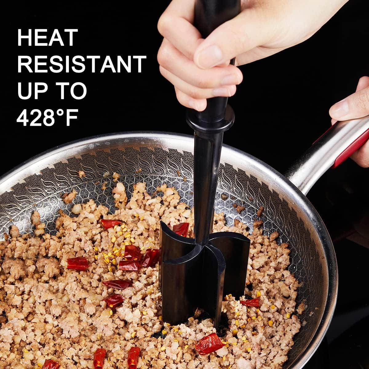 Cortador de Carne 2 Piezas Coocuture - Machacador Antiadherente