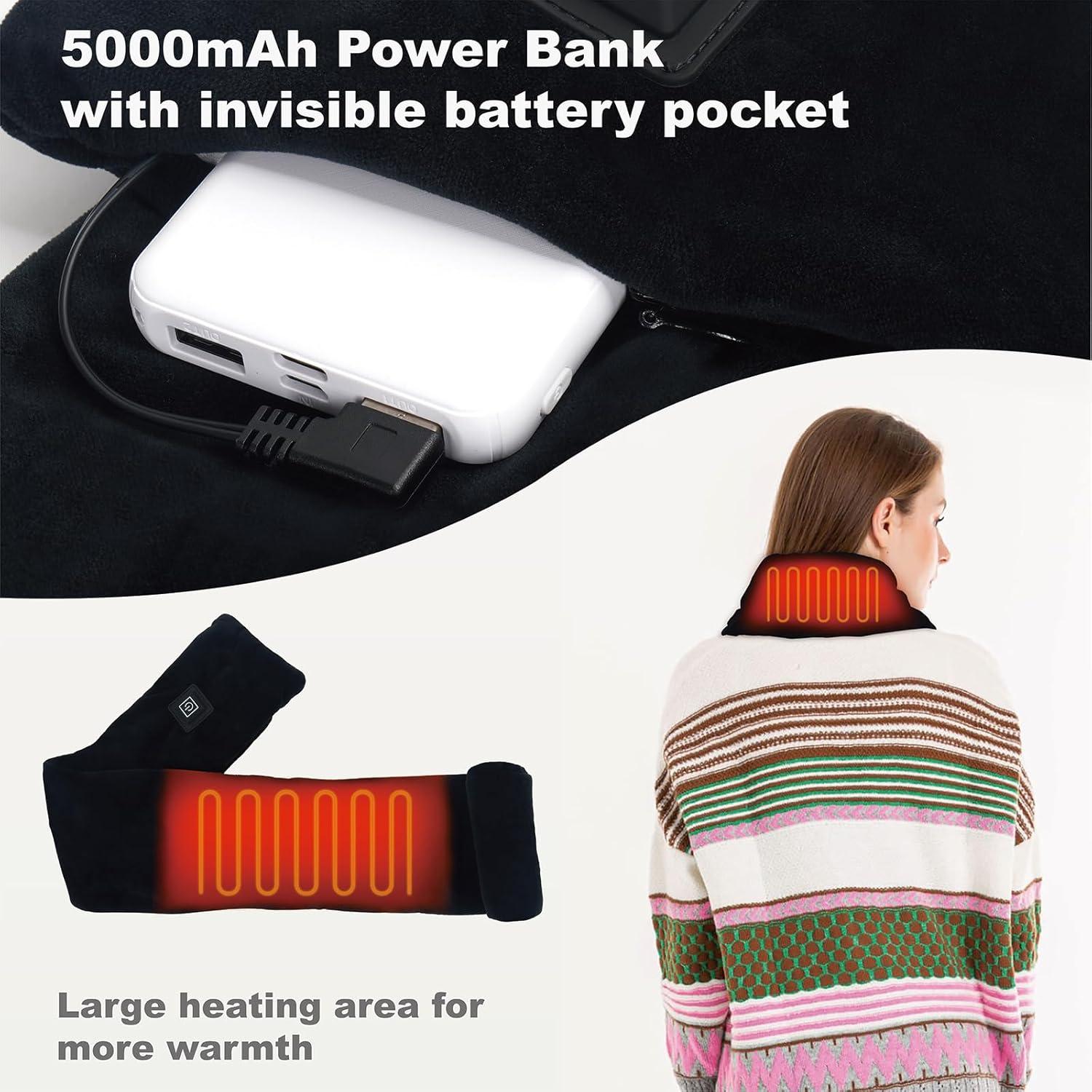 Almohadilla Calentadora de Cuello KADORVA 5000mAh Inalámbrica