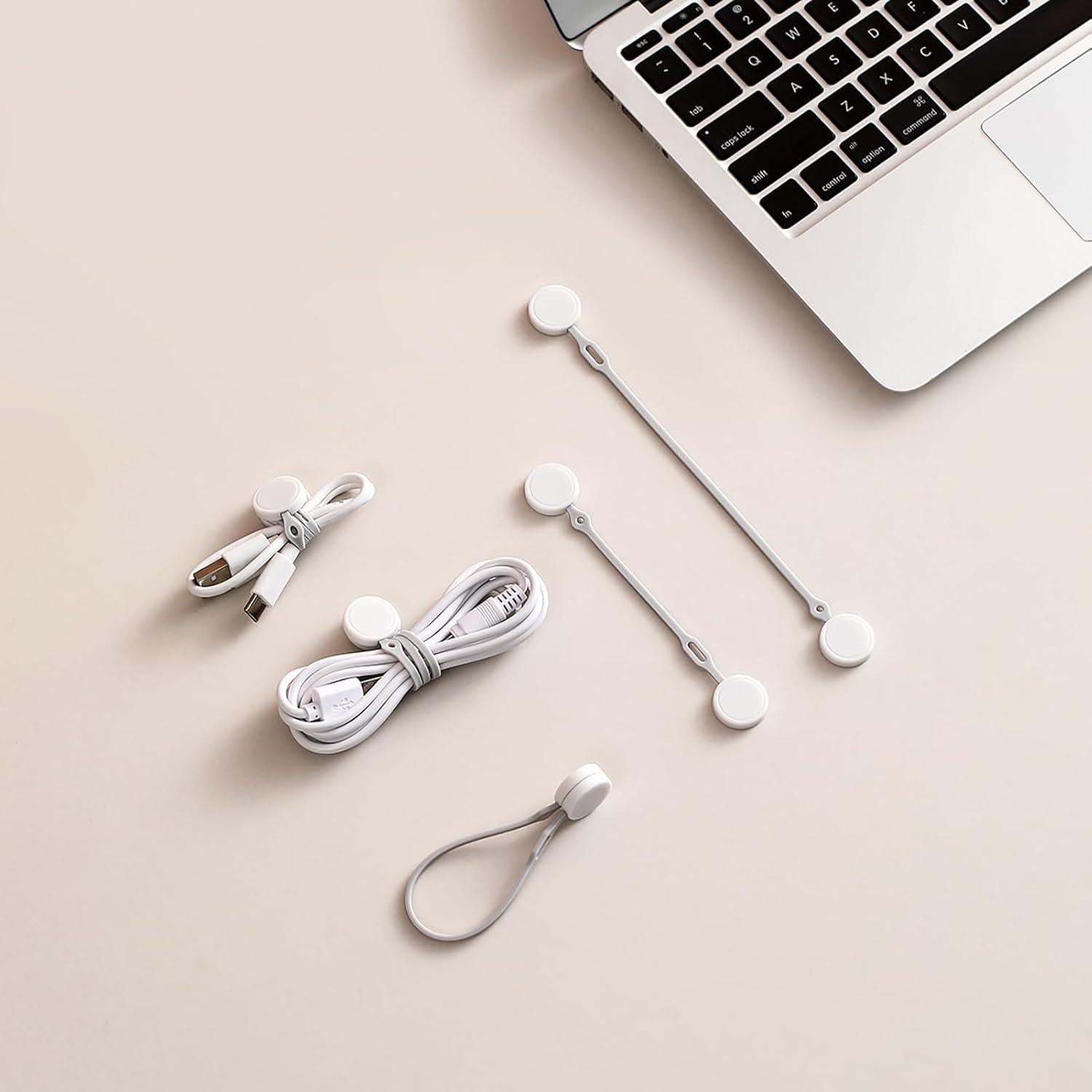Clips Magnéticos Organizador de Cables Mamfous - Paquete de 6