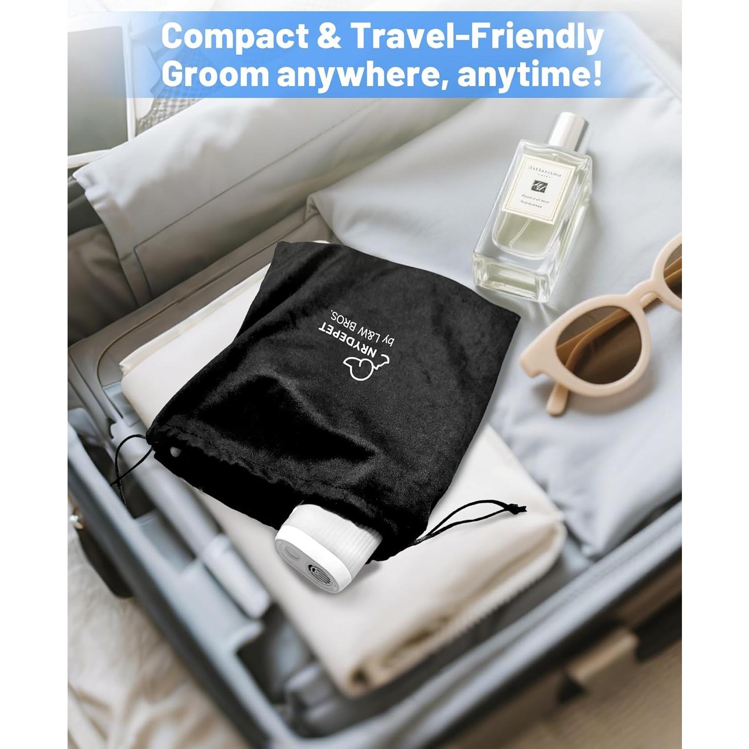 Secador de Pelo Manos Libres NRYDEPET para Mascotas Gris