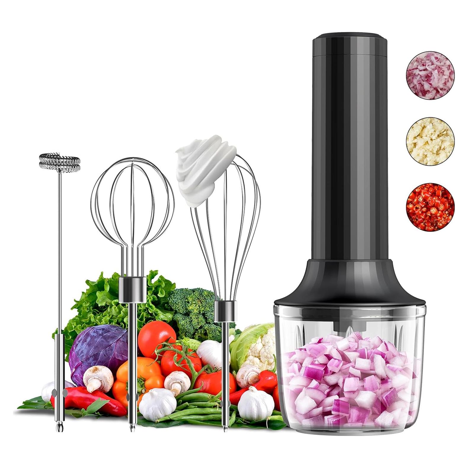 Batidora de Mano Eléctrica PowCube Inalámbrica 4 Velocidades 0.8kg