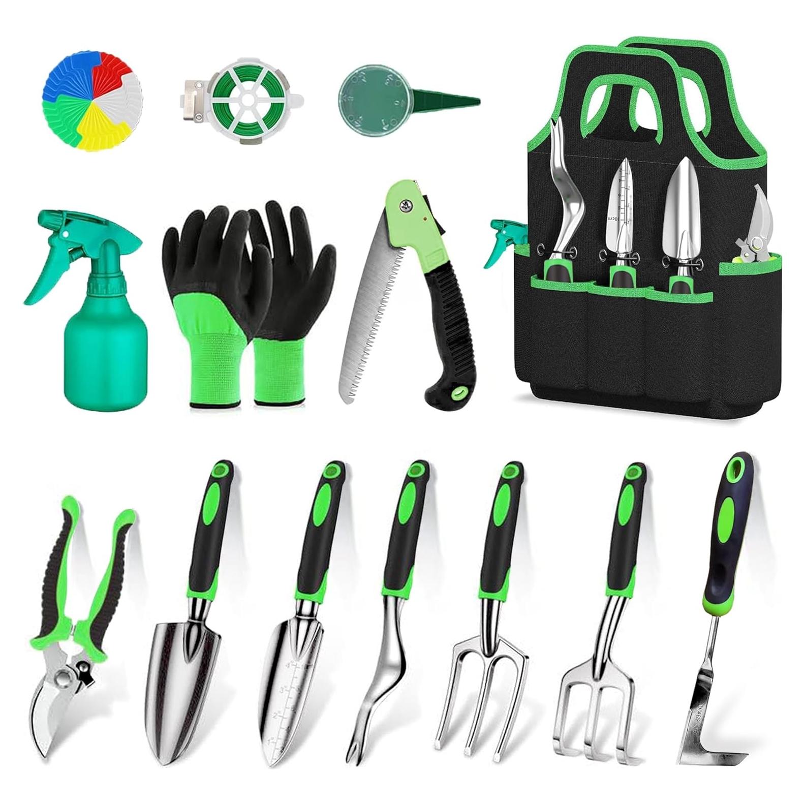 Conjunto de Herramientas de Jardinería WNJ 14 Piezas Acero Inoxidable