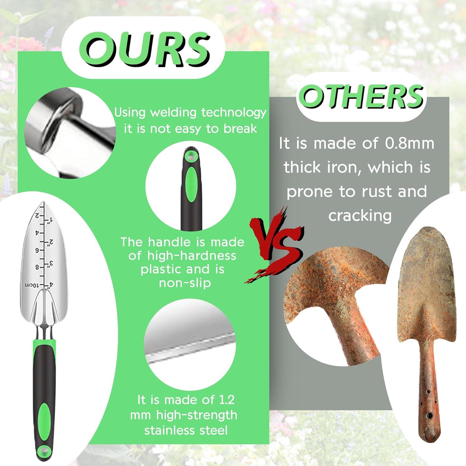 Conjunto de Herramientas de Jardinería WNJ 14 Piezas Acero Inoxidable